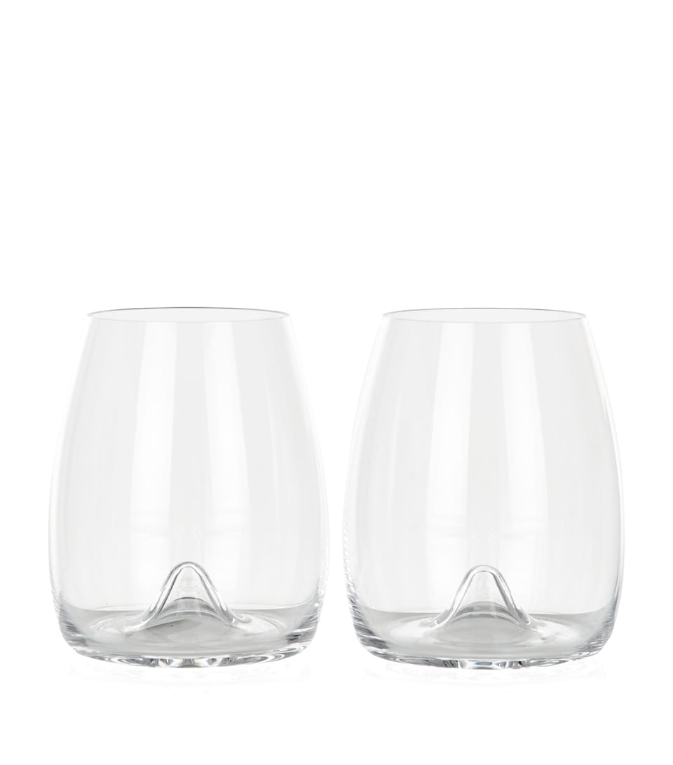 Waterford Set of 2 Elegance Stemless Wine Glasses None
