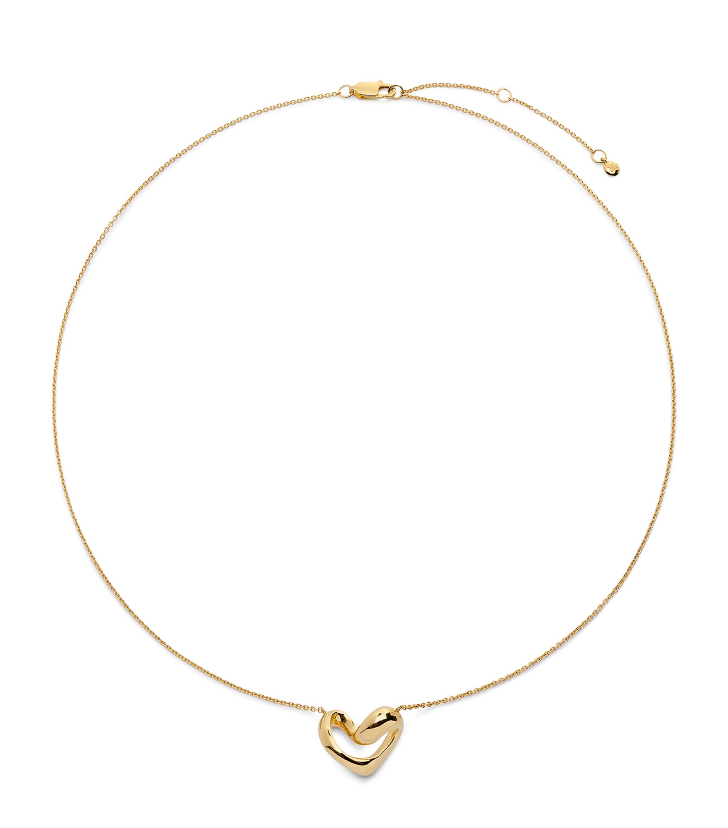 Monica Vinader Gold Vermeil Infinity Heart Necklace Gold
