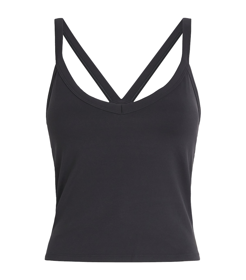 VUORI Womens AllTheForm Support Tank Top Blk Black