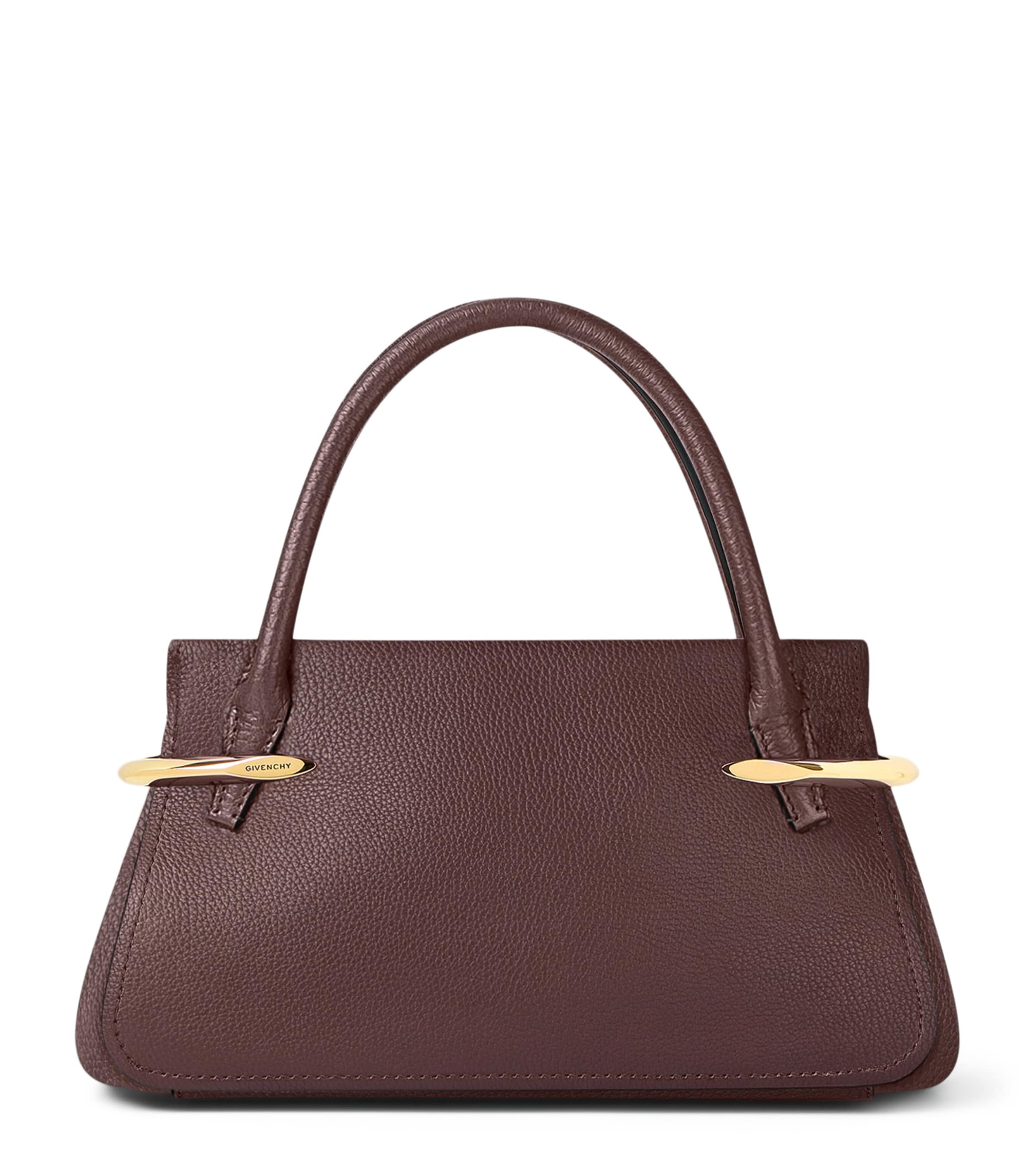Mini Leather Pinch Top-Handle Bag