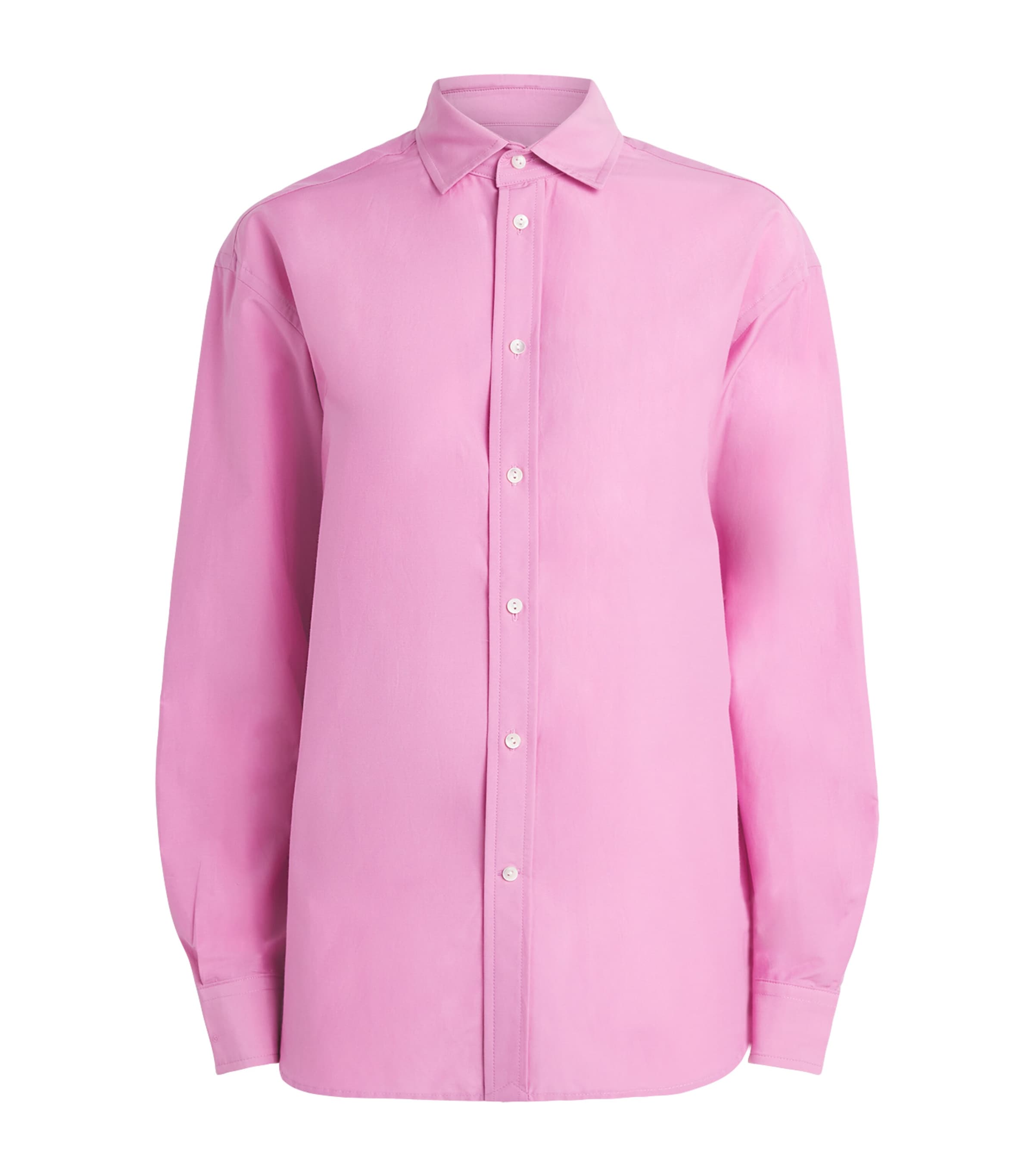 Polo Ralph Lauren Womens Cotton-Silk Relaxed-Fit Shirt Beach Pink