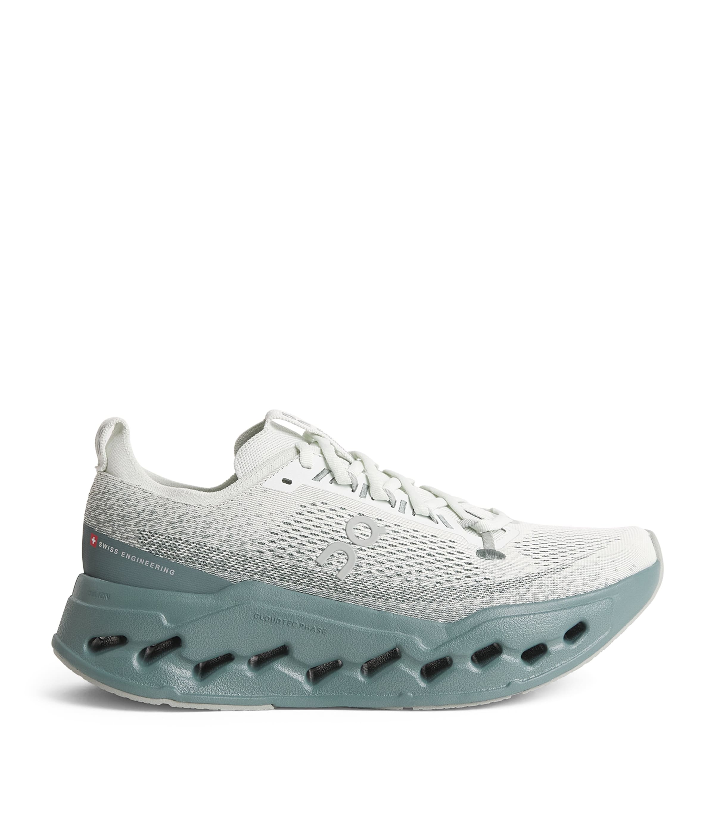 On Mens Cloudsurfer Max Trainers Iceberg | Olive