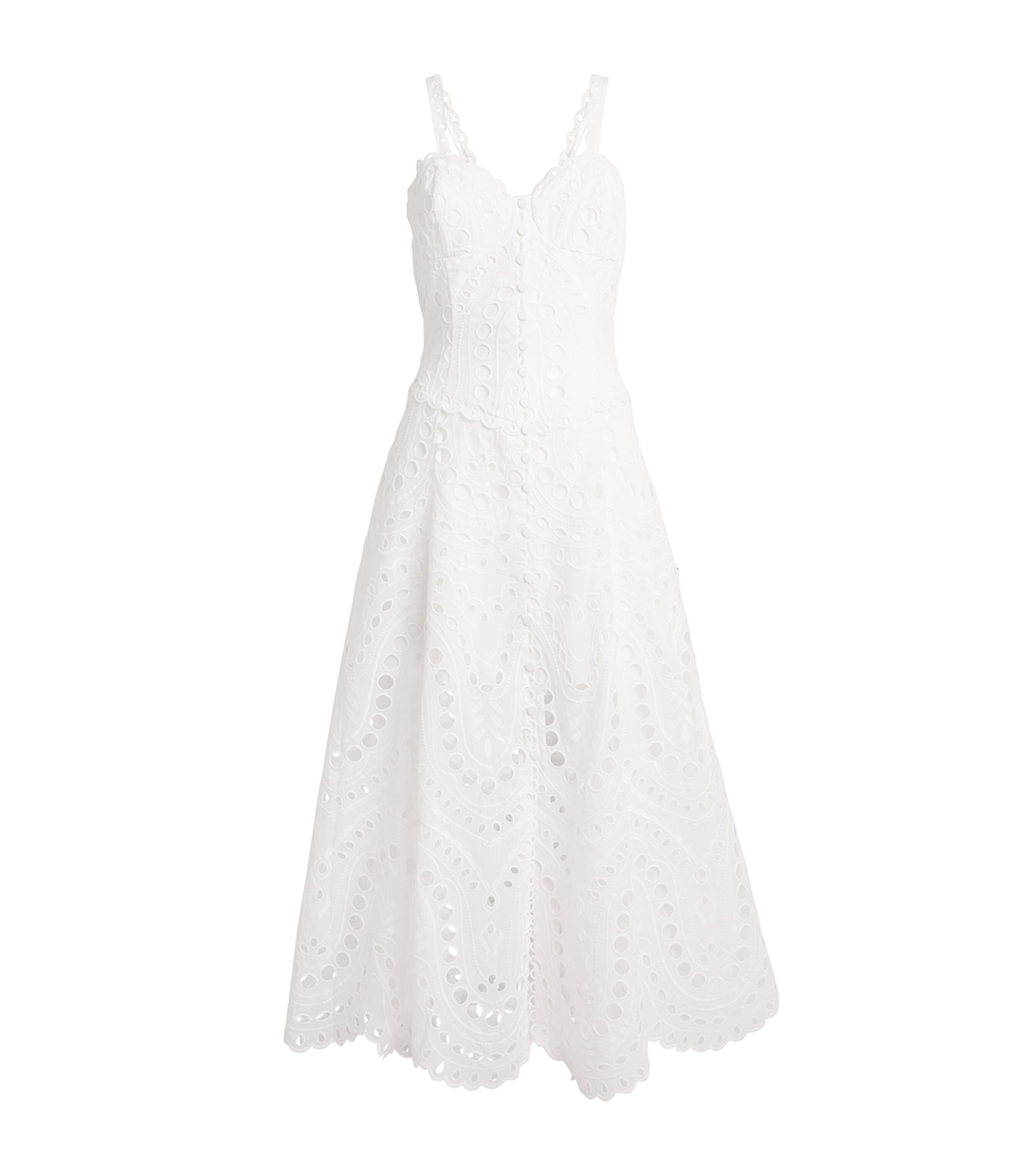 Cotton-Blend Solace Midi Dress