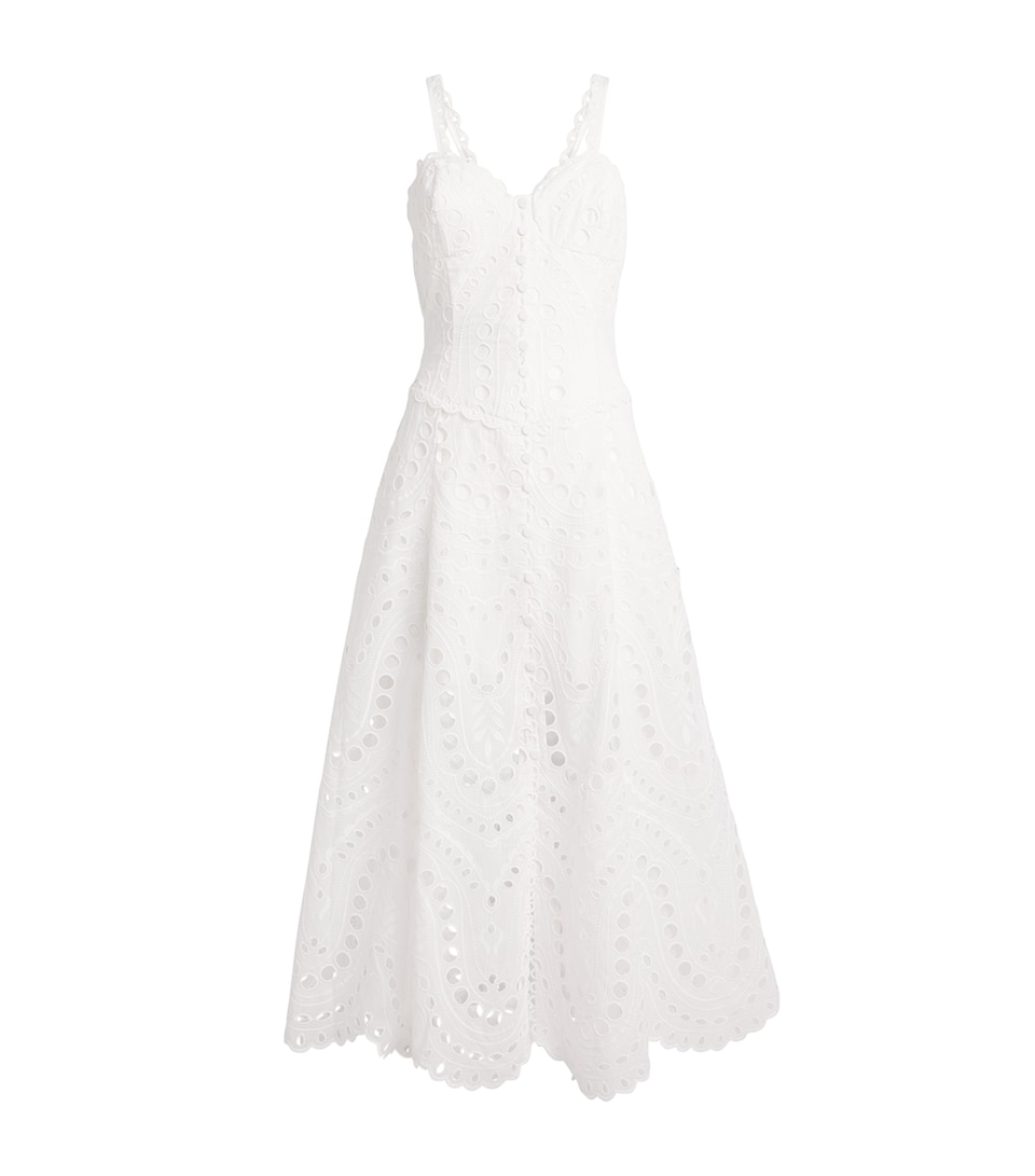 Cotton-Blend Solace Midi Dress