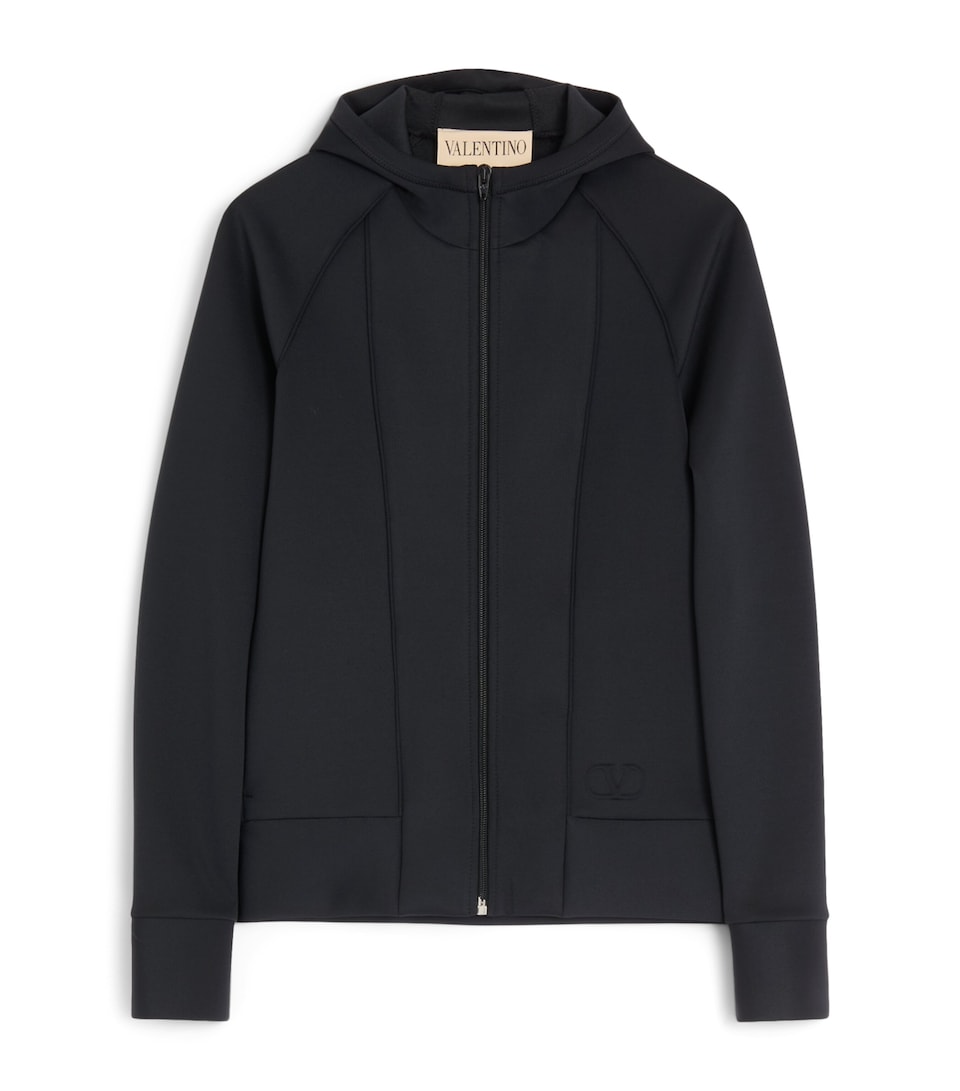 Technical Jersey Zip-Up Hoodie