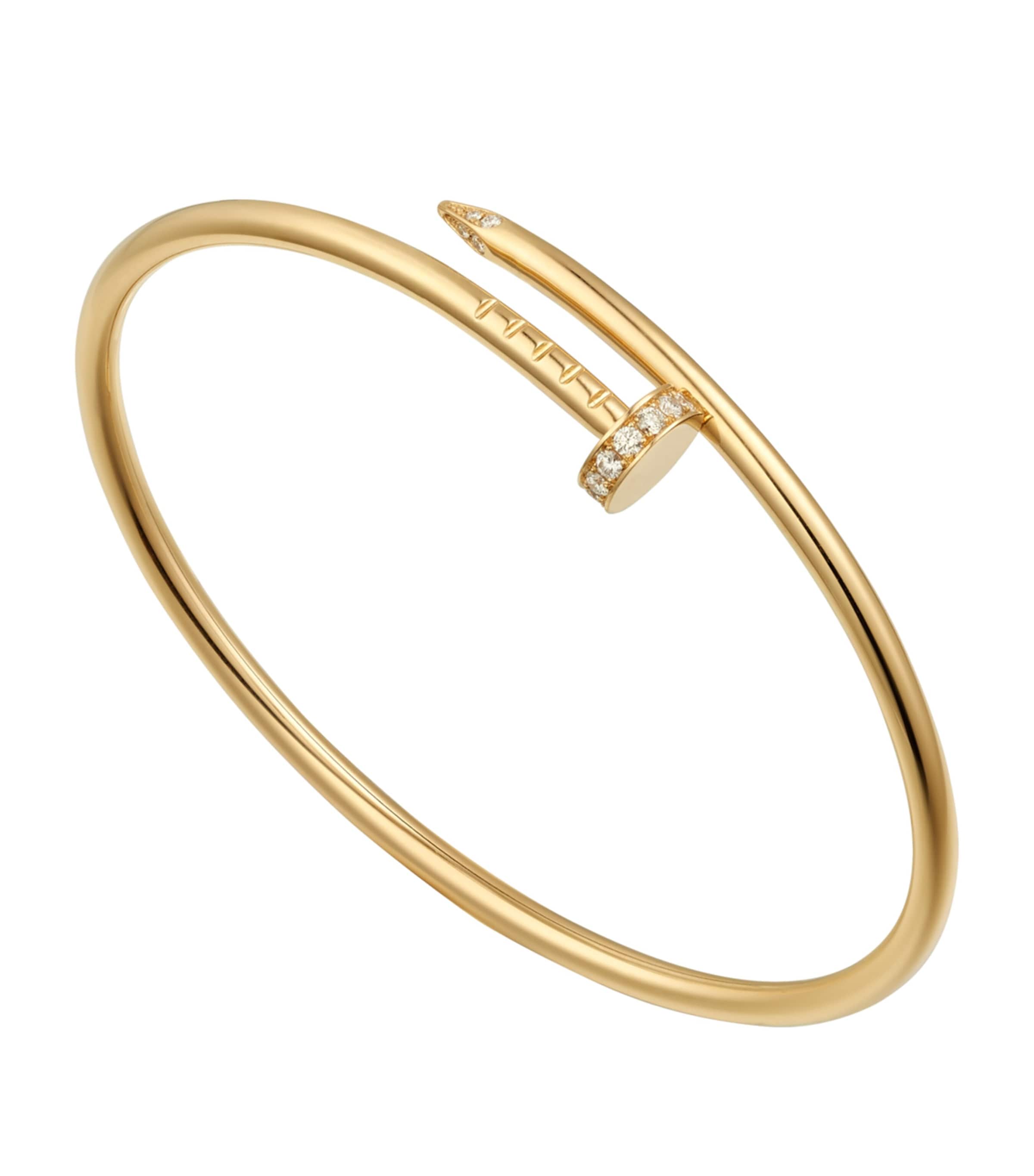 Cartier Small Yellow Gold and Diamond Juste un Clou Bracelet Yellow Gold