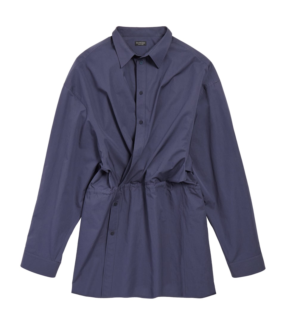 Cotton Mini Shirt Dress