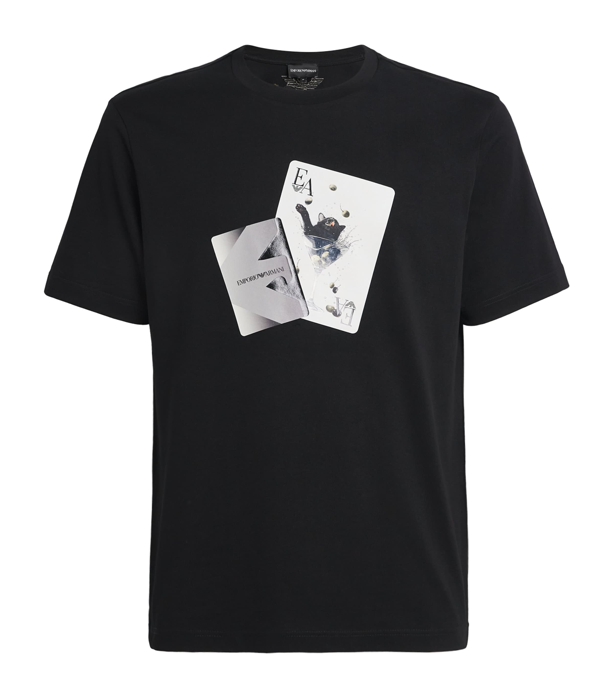 Cotton Card Print T-Shirt