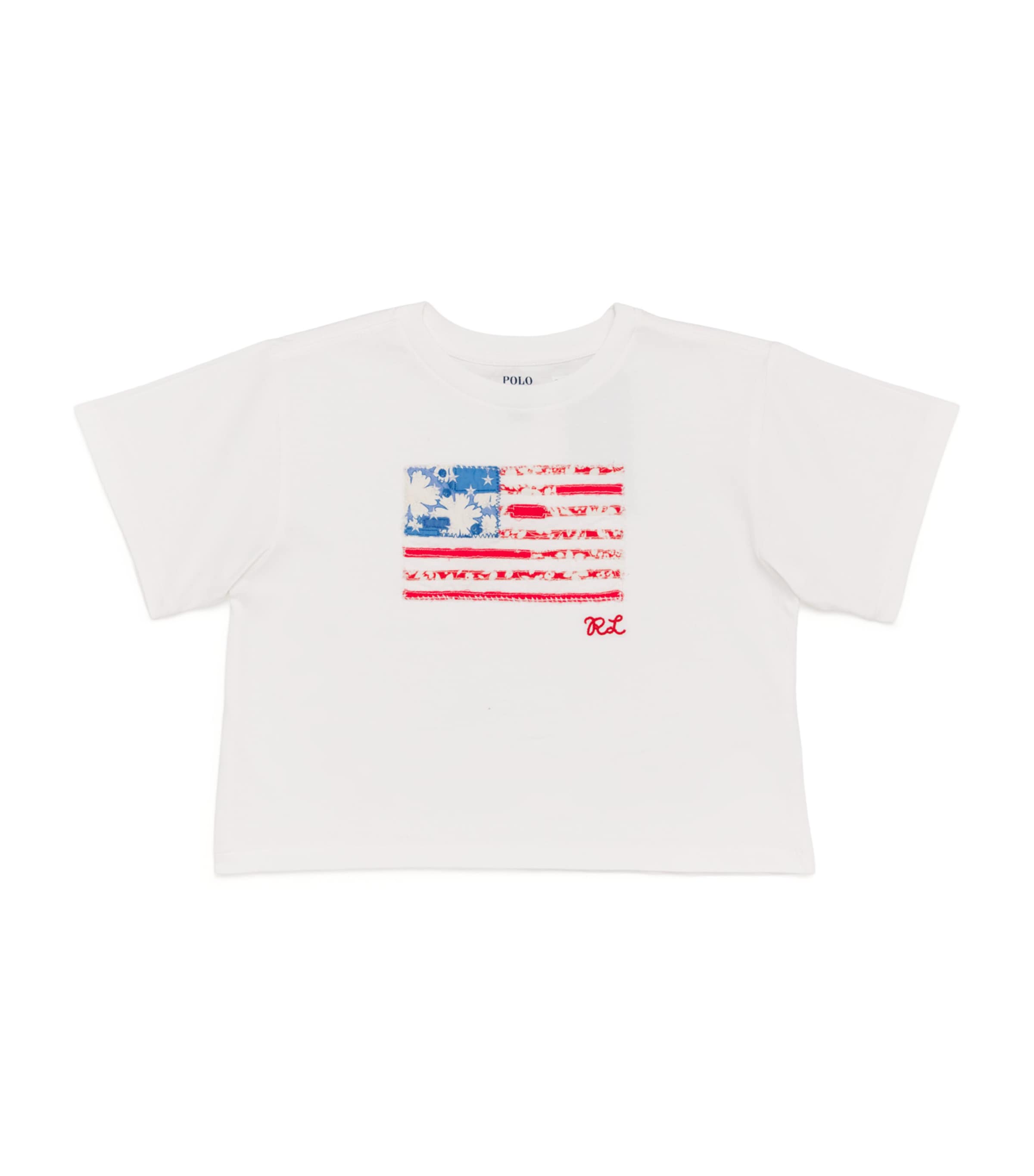 Cotton Embroidered Flag T-Shirt (2-7 Years)