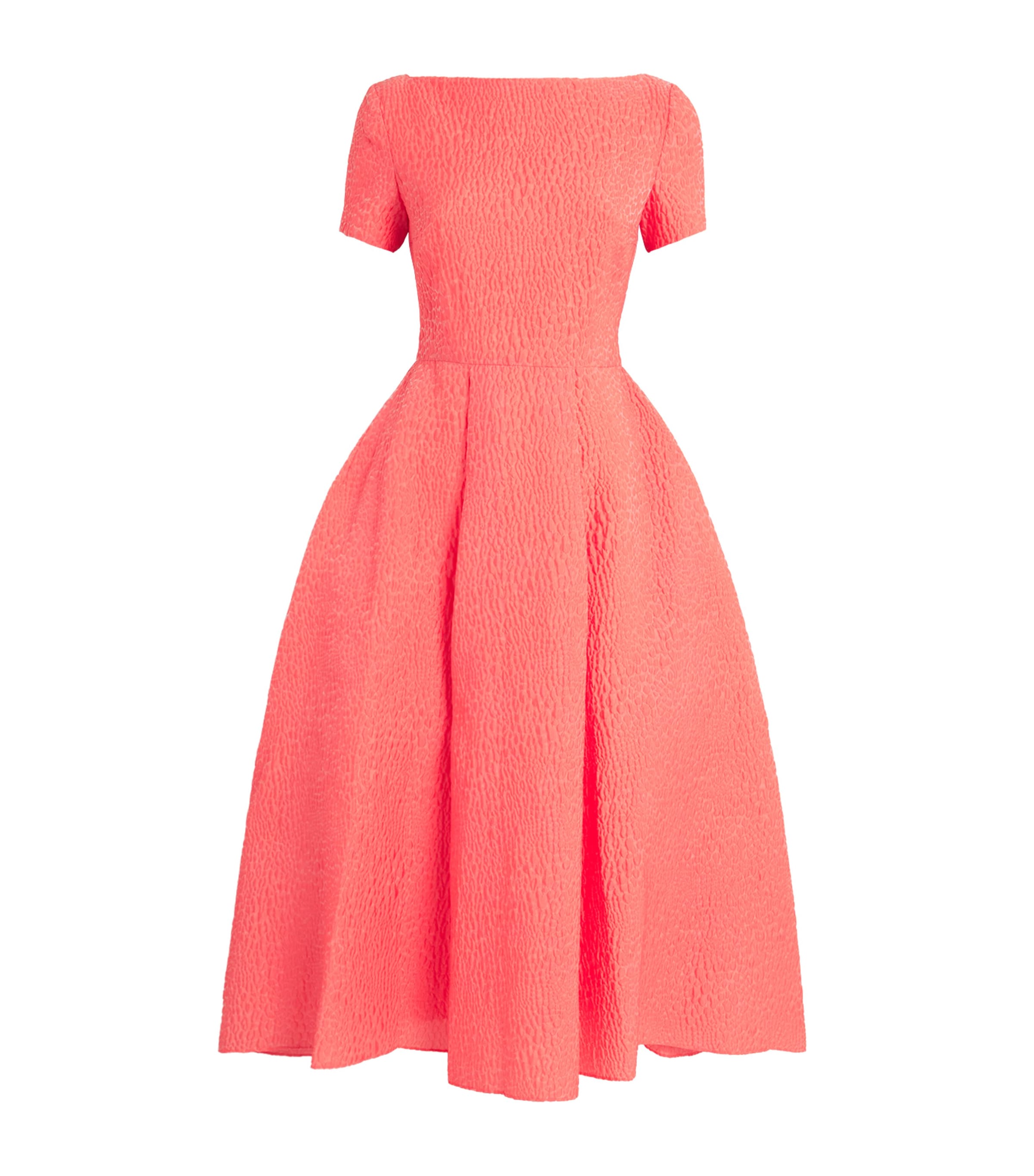 Roksanda Womens Cloqué Vaela Midi Dress Apricot