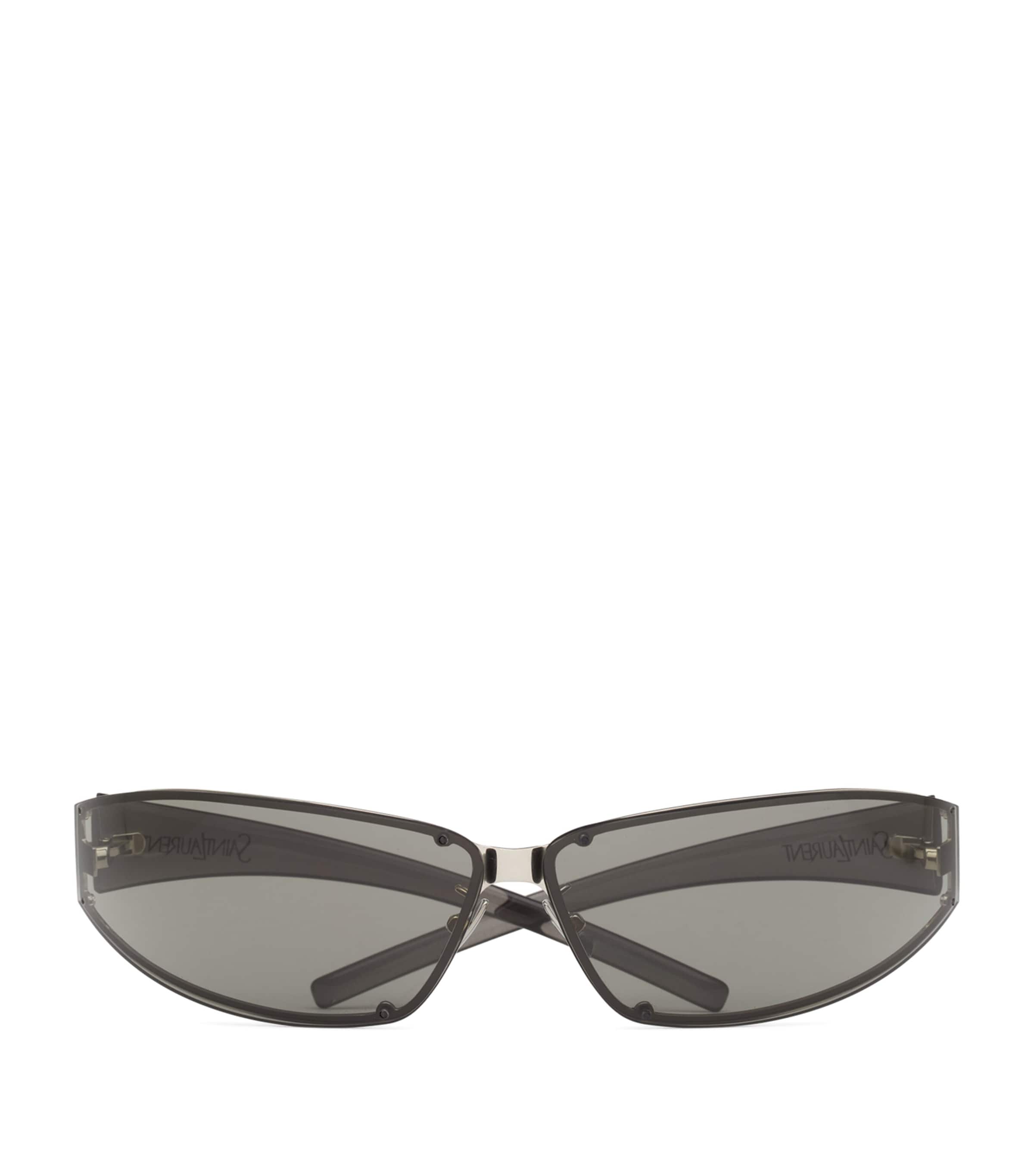 Saint Laurent Metal SL 963 Wraparound Sunglasses