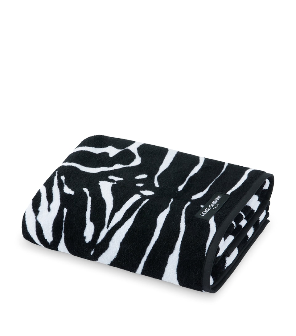 Cotton Zebra Print Hand Towel (60cm x 110cm)
