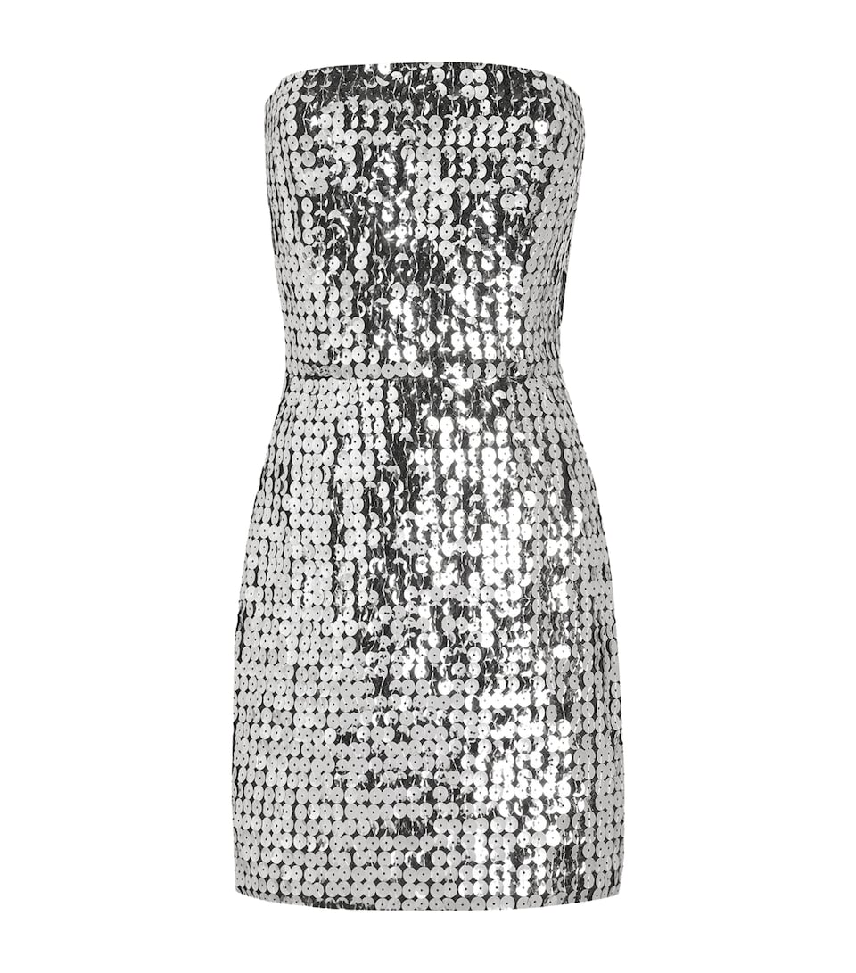 Sequin Strapless Mini Dress
