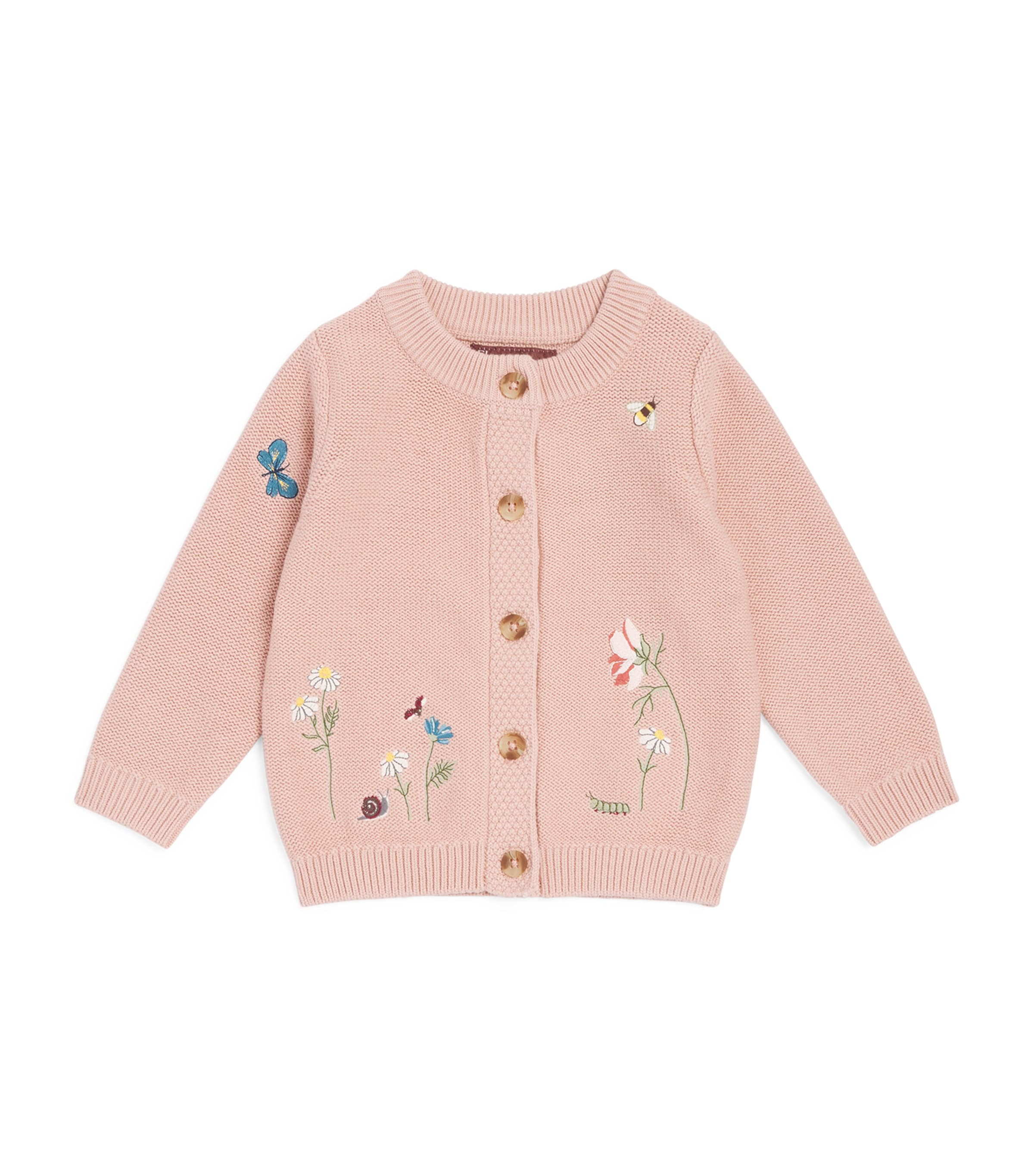 Eleanor Charles Cotton English Garden Cardigan (0-3 Years) Eg