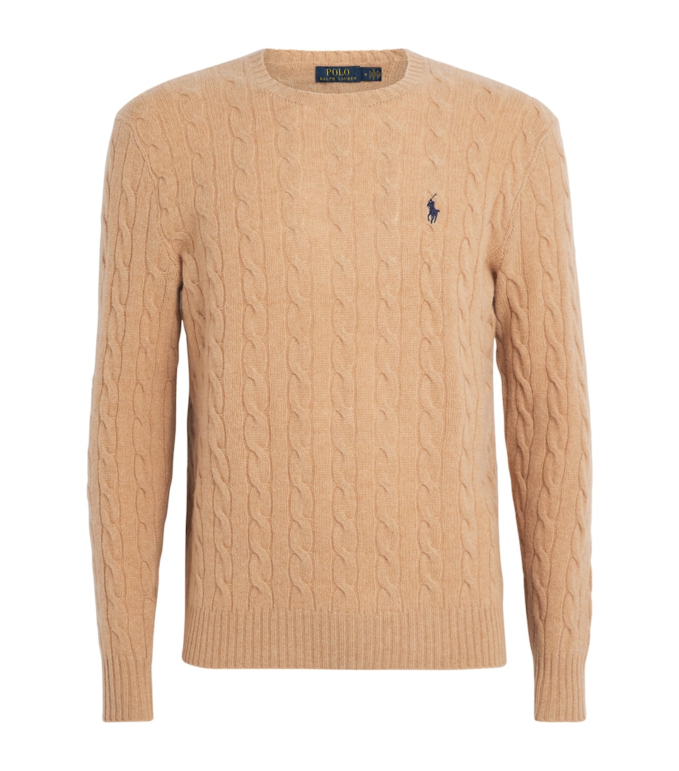Wool-Cashmere Cable-Knit Sweater