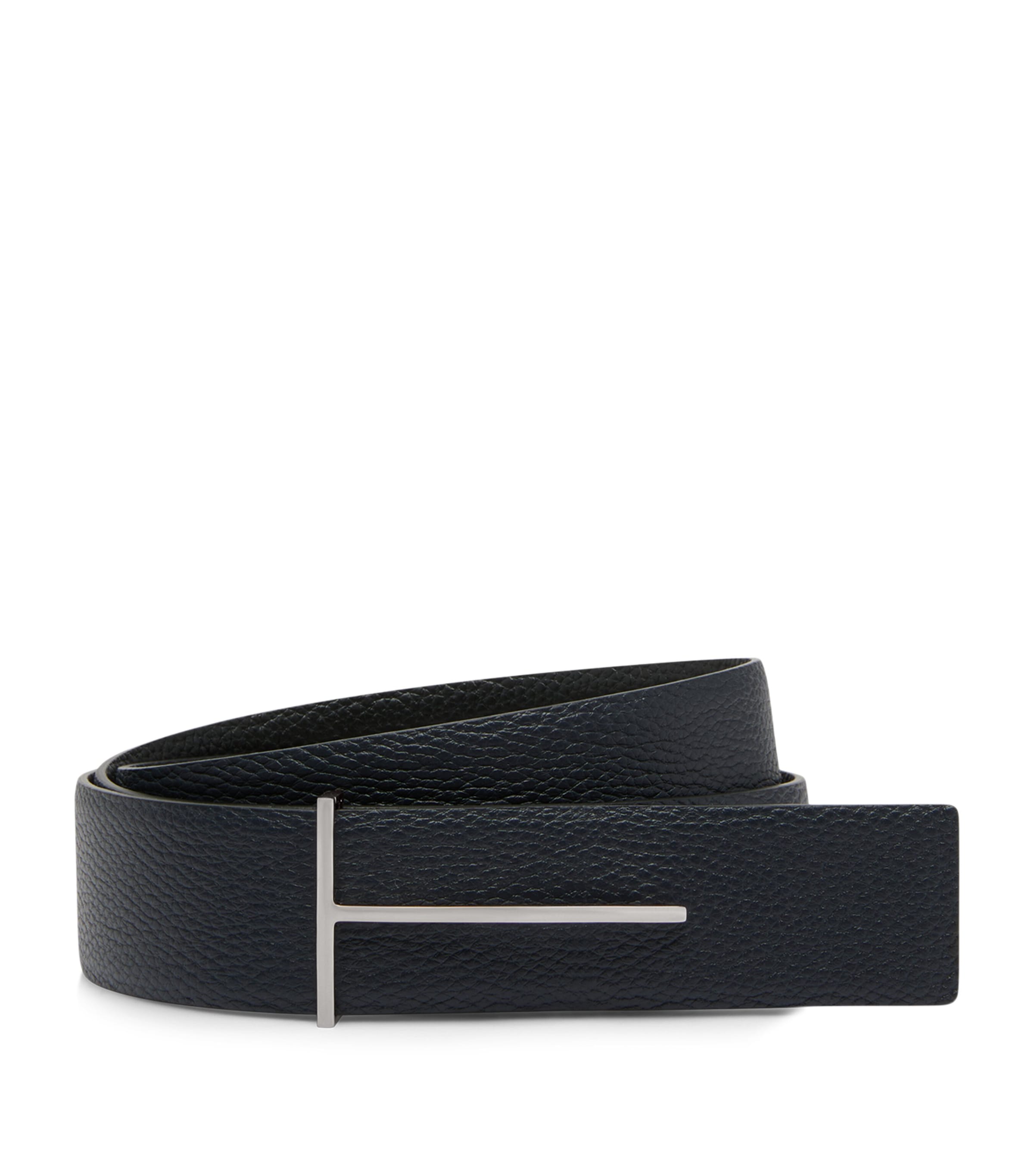 Calf Leather Slim T Belt