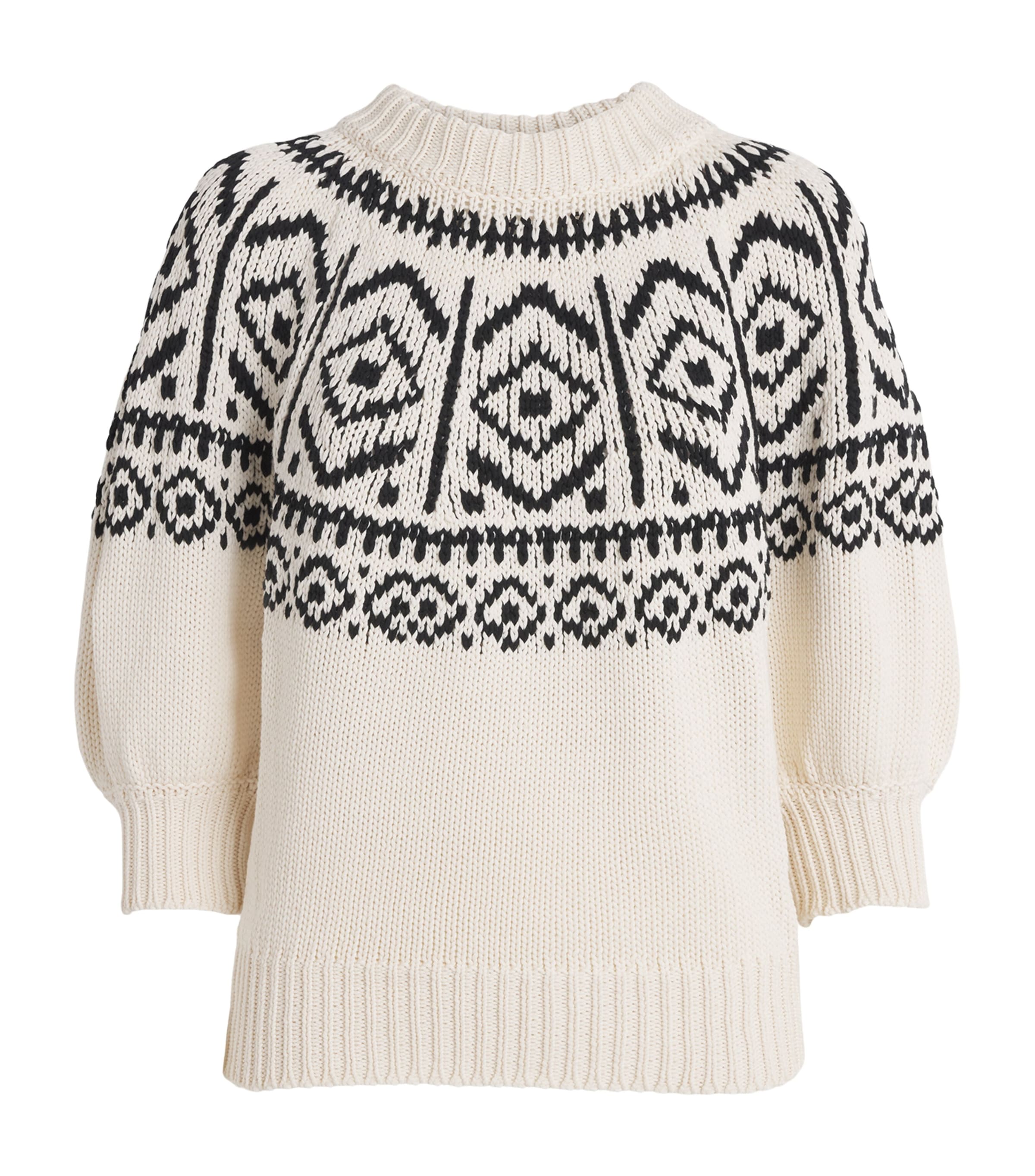 Altuzarra Womens Geometric Jacquard Howard Sweater Ivory