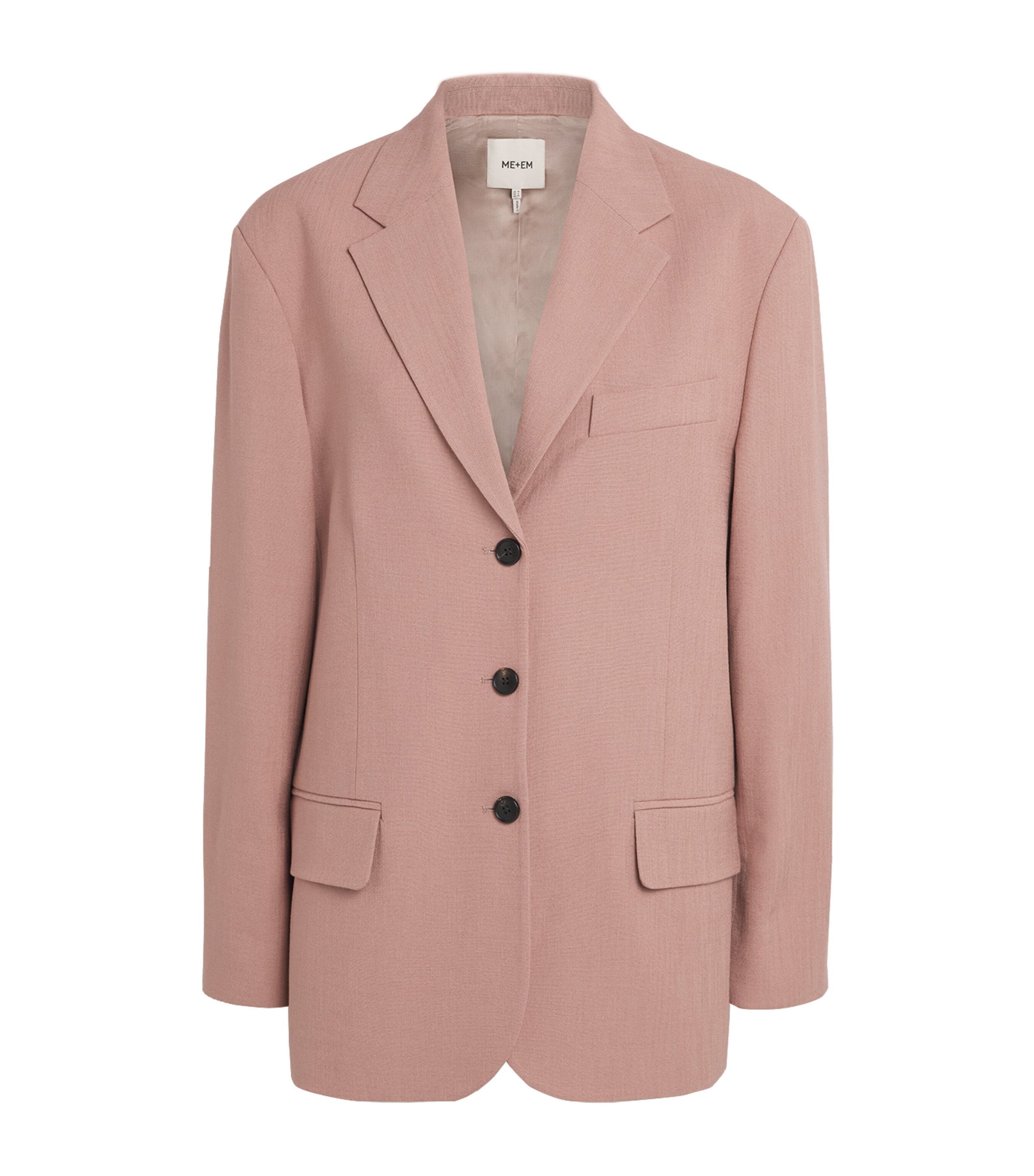 ME+EM Womens Oversized Blazer Blush Pink