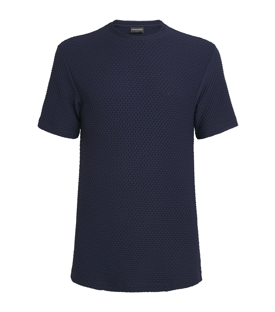 Emporio Armani Mens Textured T-Shirt