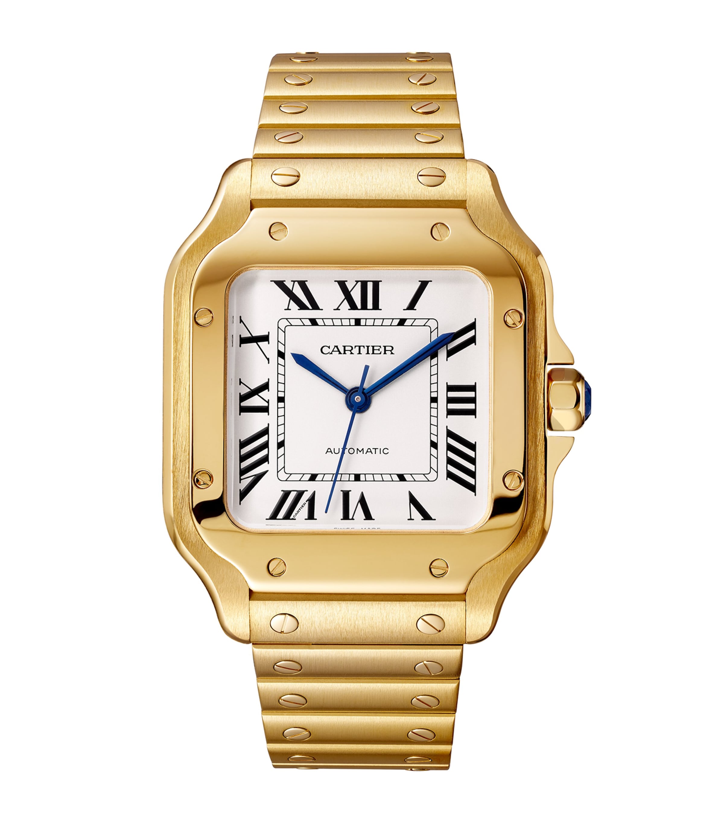 Cartier Medium Yellow Gold Santos de Cartier Watch 35mm Yellow Gold
