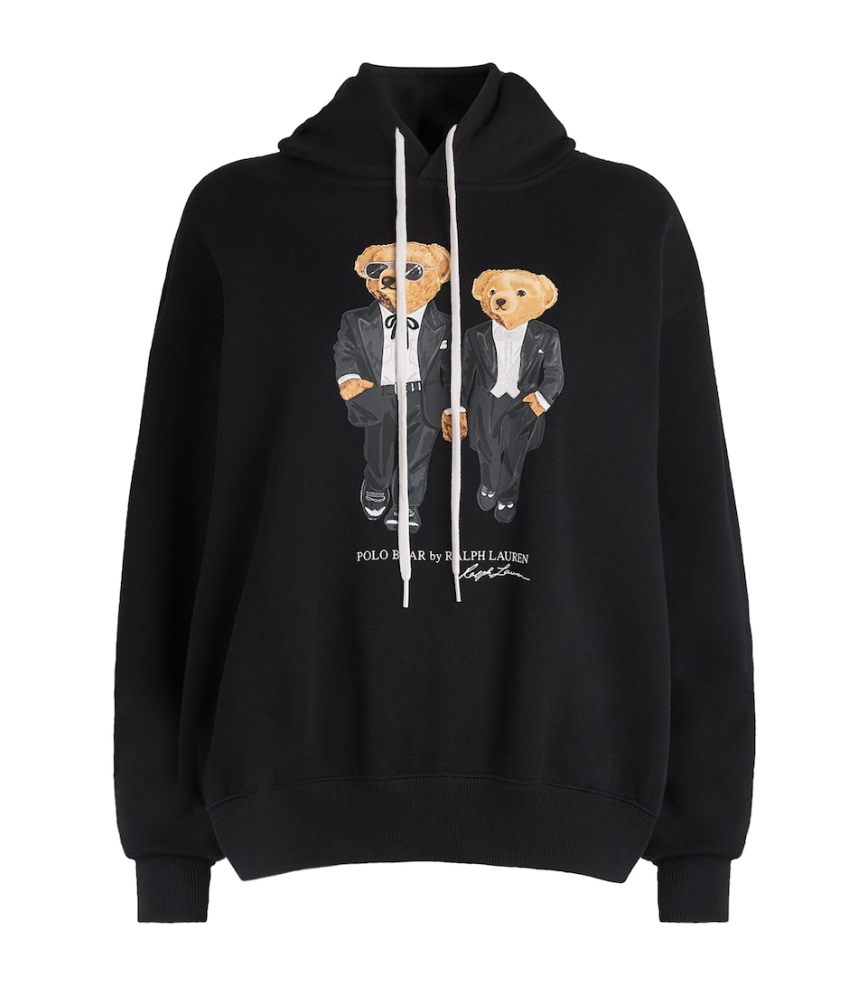 Cotton-Blend Ralph and Ricky Polo Bear Hoodie