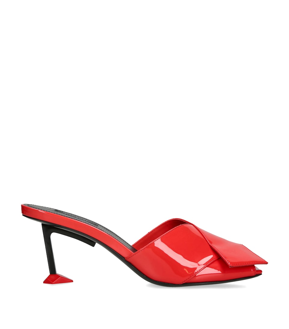 Givenchy Leather Boudoir Fold Mules 65 Red