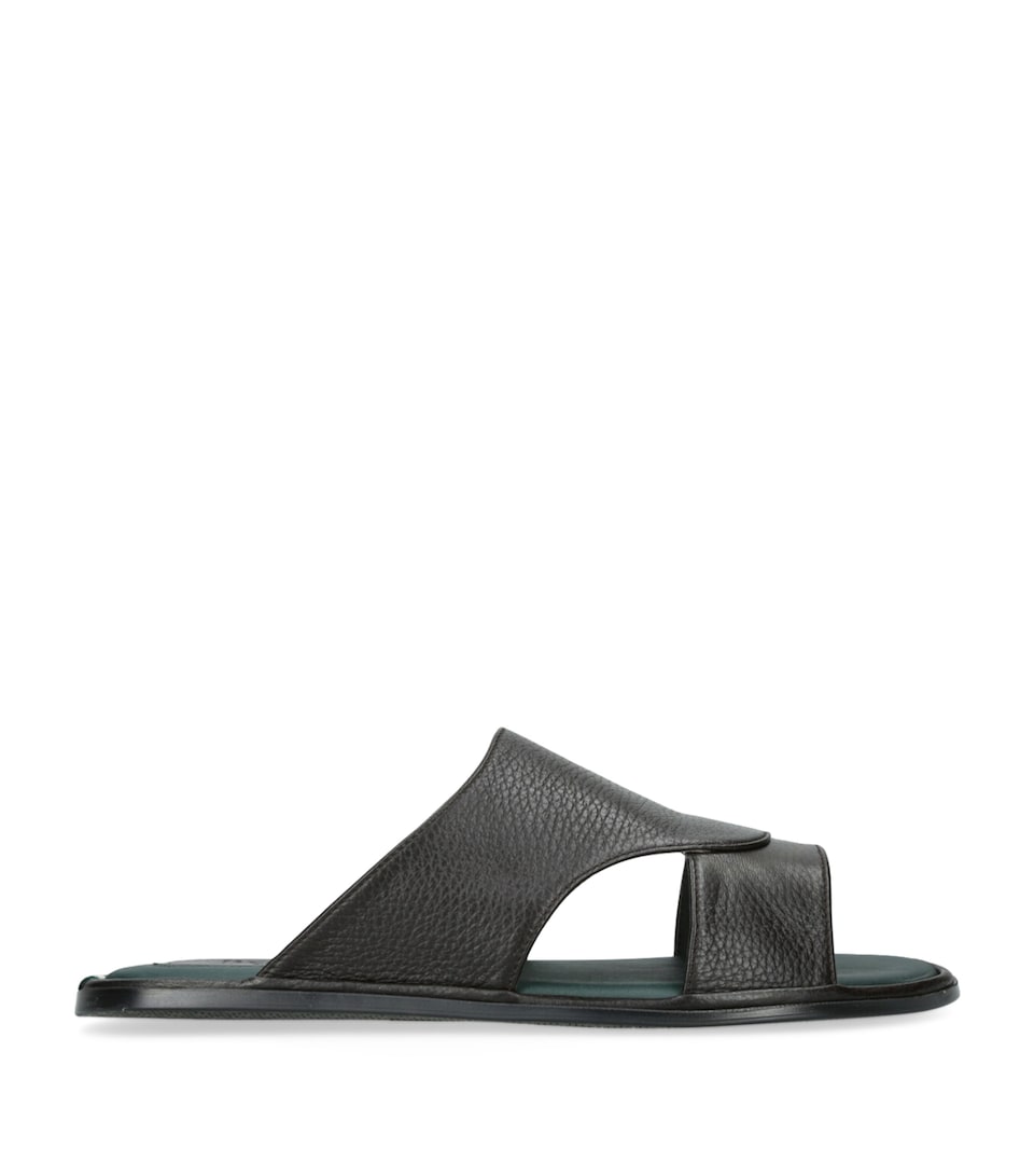 Leather Two-Strap Sandals
