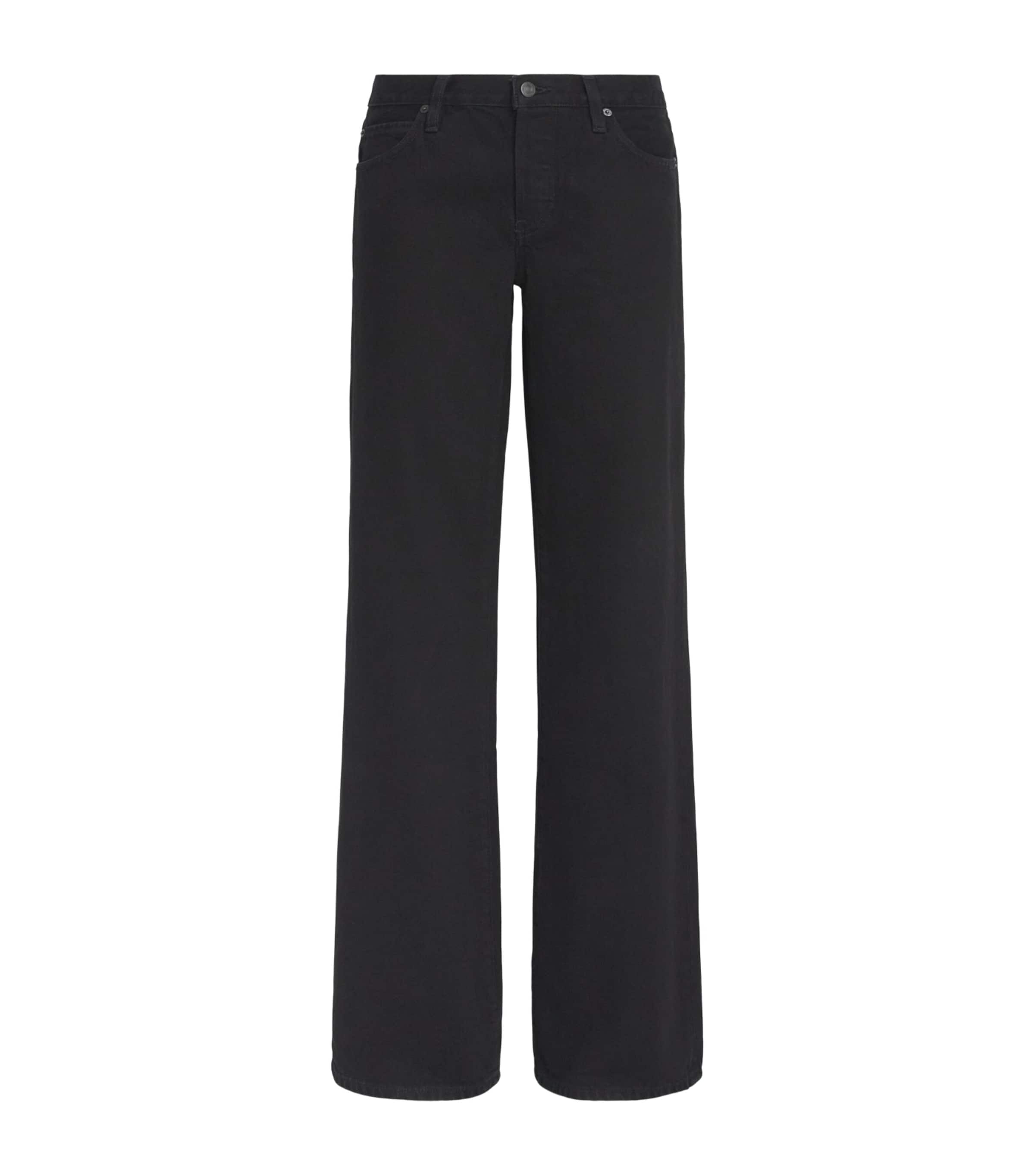 FRAME Womens x Amelia Gray The Gray Straight Jeans Black