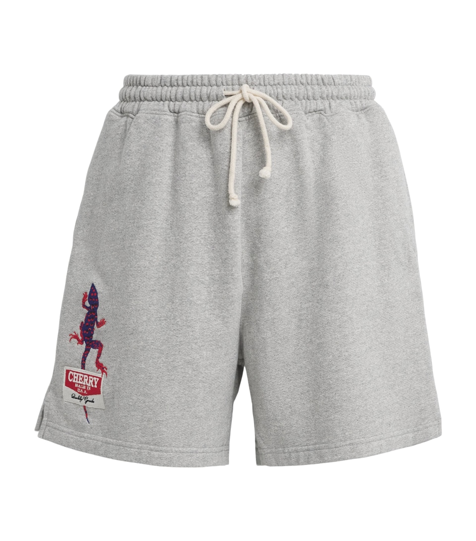 Cherry Los Angeles Mens Gecko Sweatshorts Heather Grey
