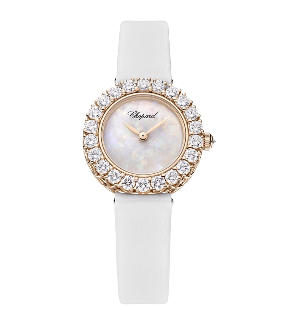 Rose Gold and Diamond L'Heure du Diamant Round Watch 26mm