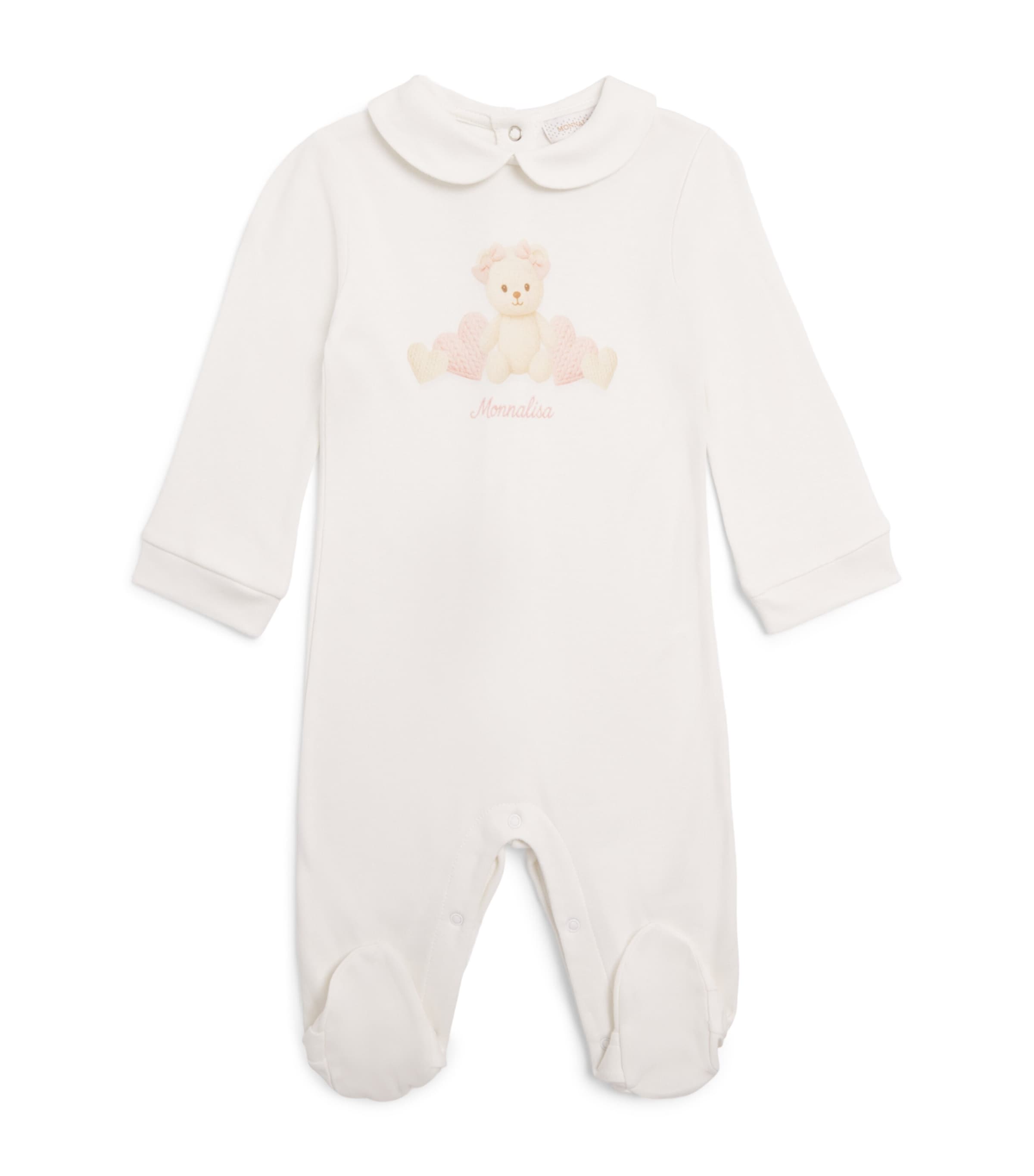 Monnalisa Bamboo-Cotton All-in-One (1-9 Months) Panna