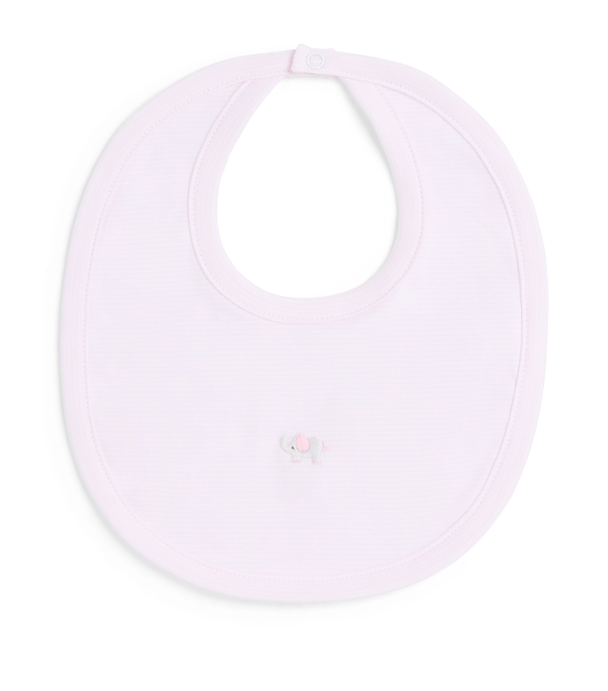 Kissy Kissy Cotton Stripe Elephant Bib Pink
