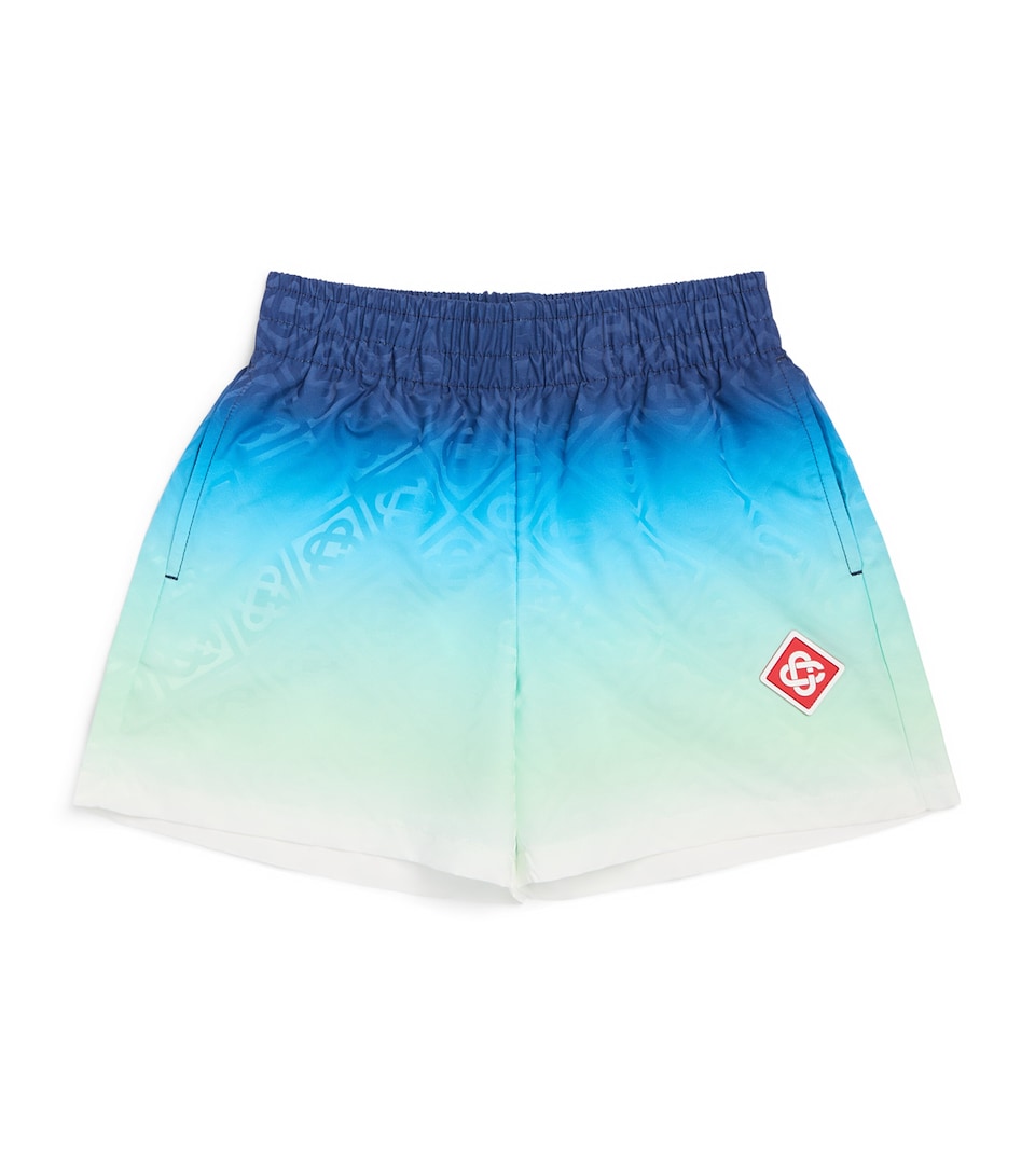Casablanca Kids Gradient Monogram Swim Shorts (3-14 Years) Gradient