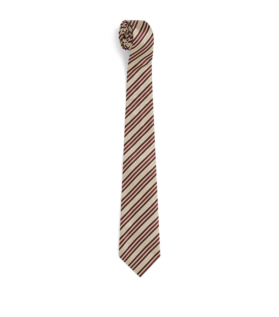 Purdey 1814 Dragoon Stripe Tie Khk