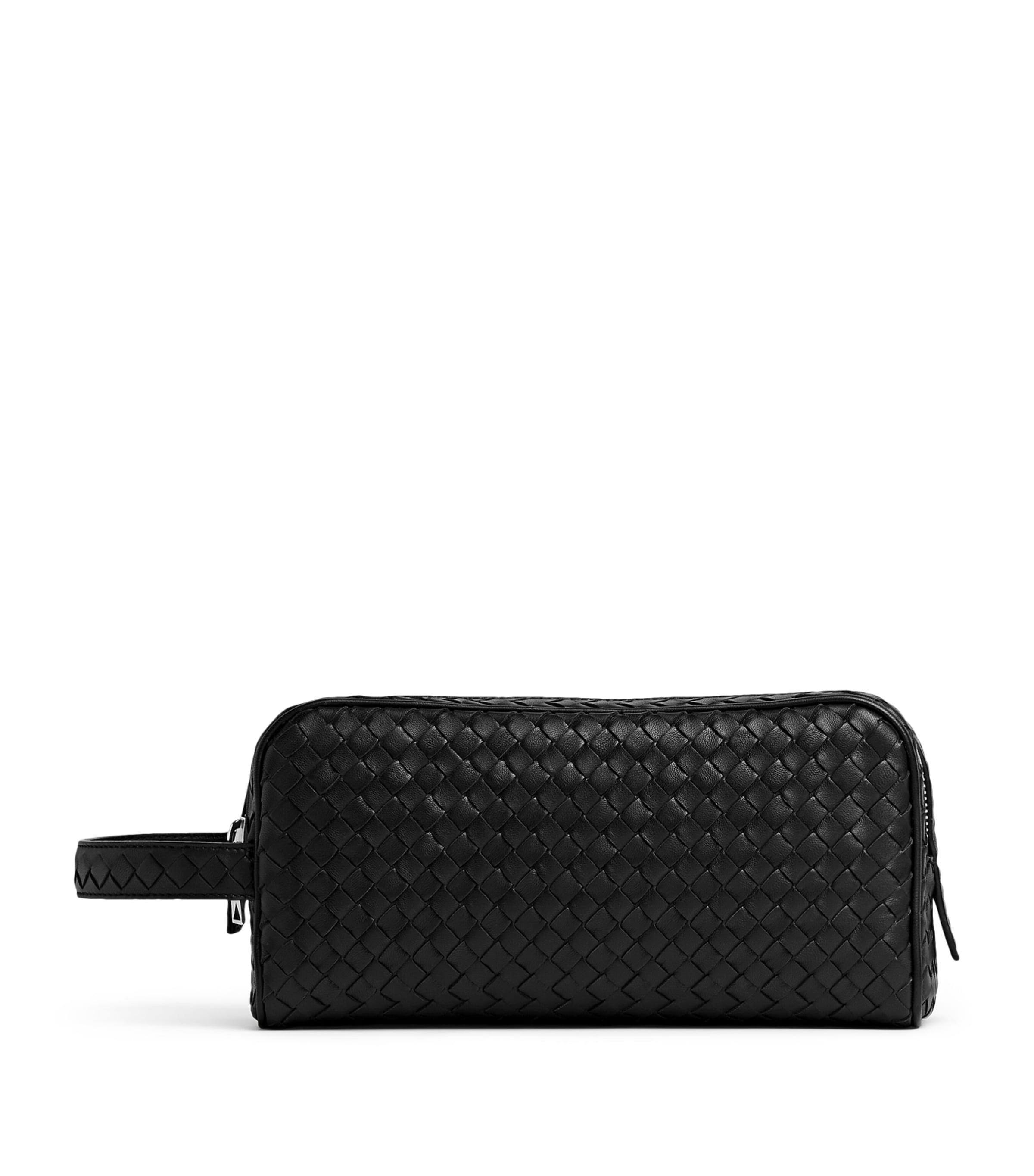 Leather Intrecciato Piccolo Travel Pouch