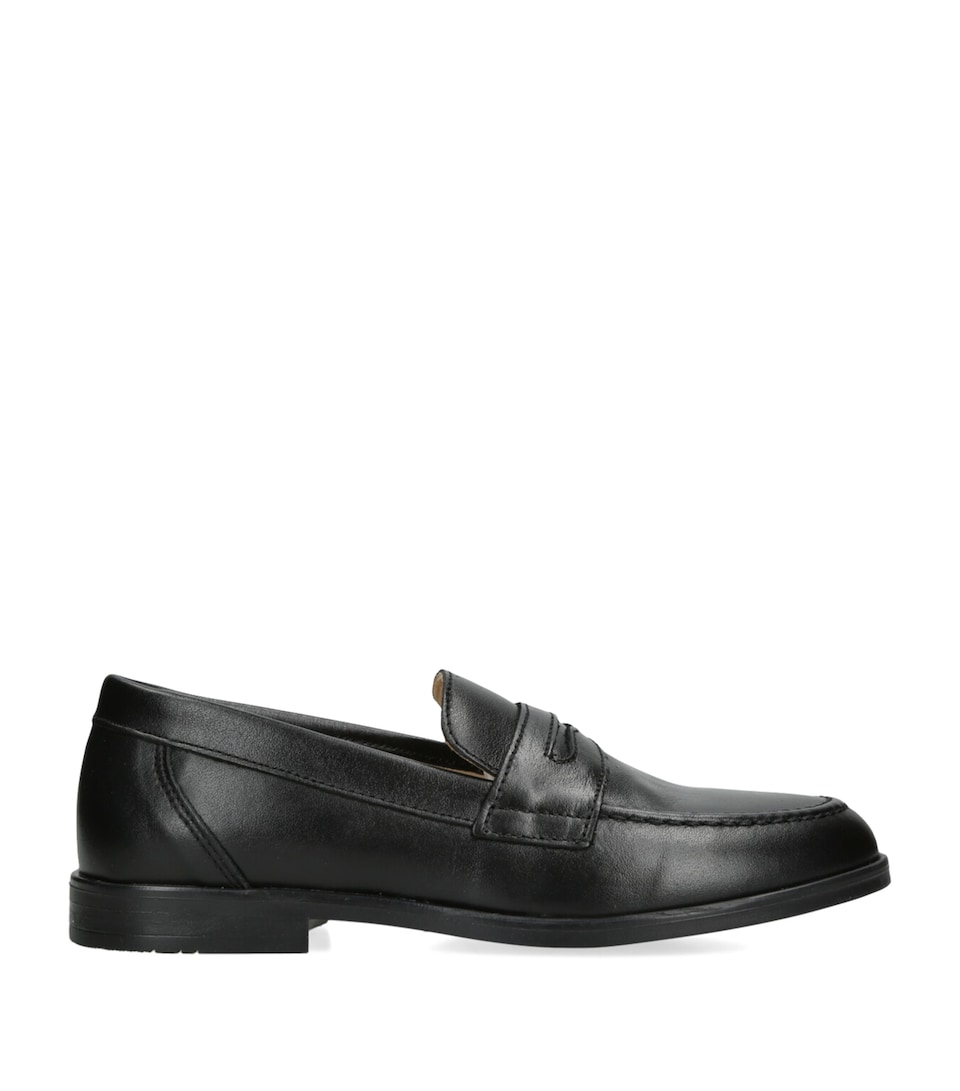 Trotters Leather Hugo Loafers Black