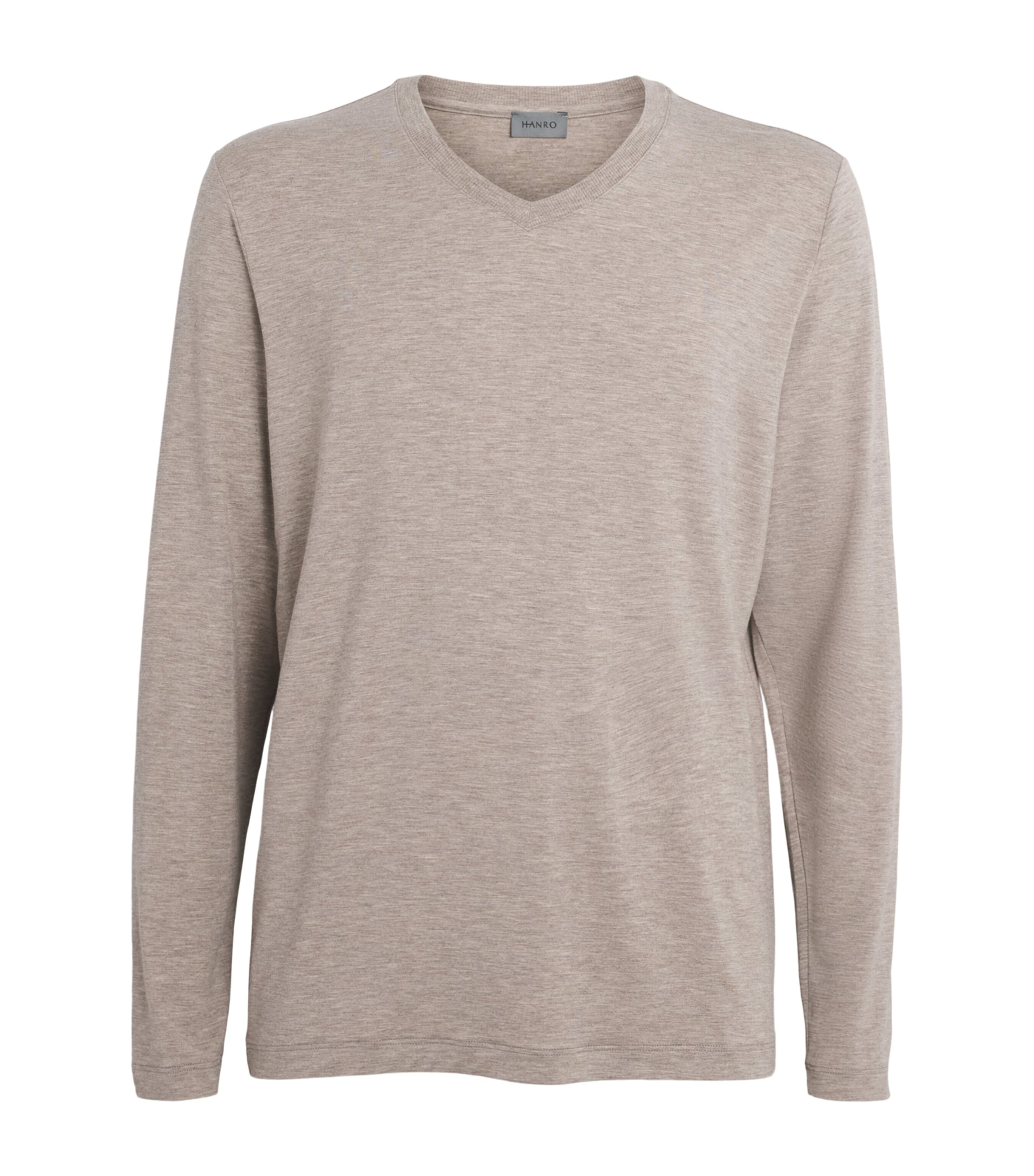 Hanro Mens Casual T-Shirt Hazelnut Melang