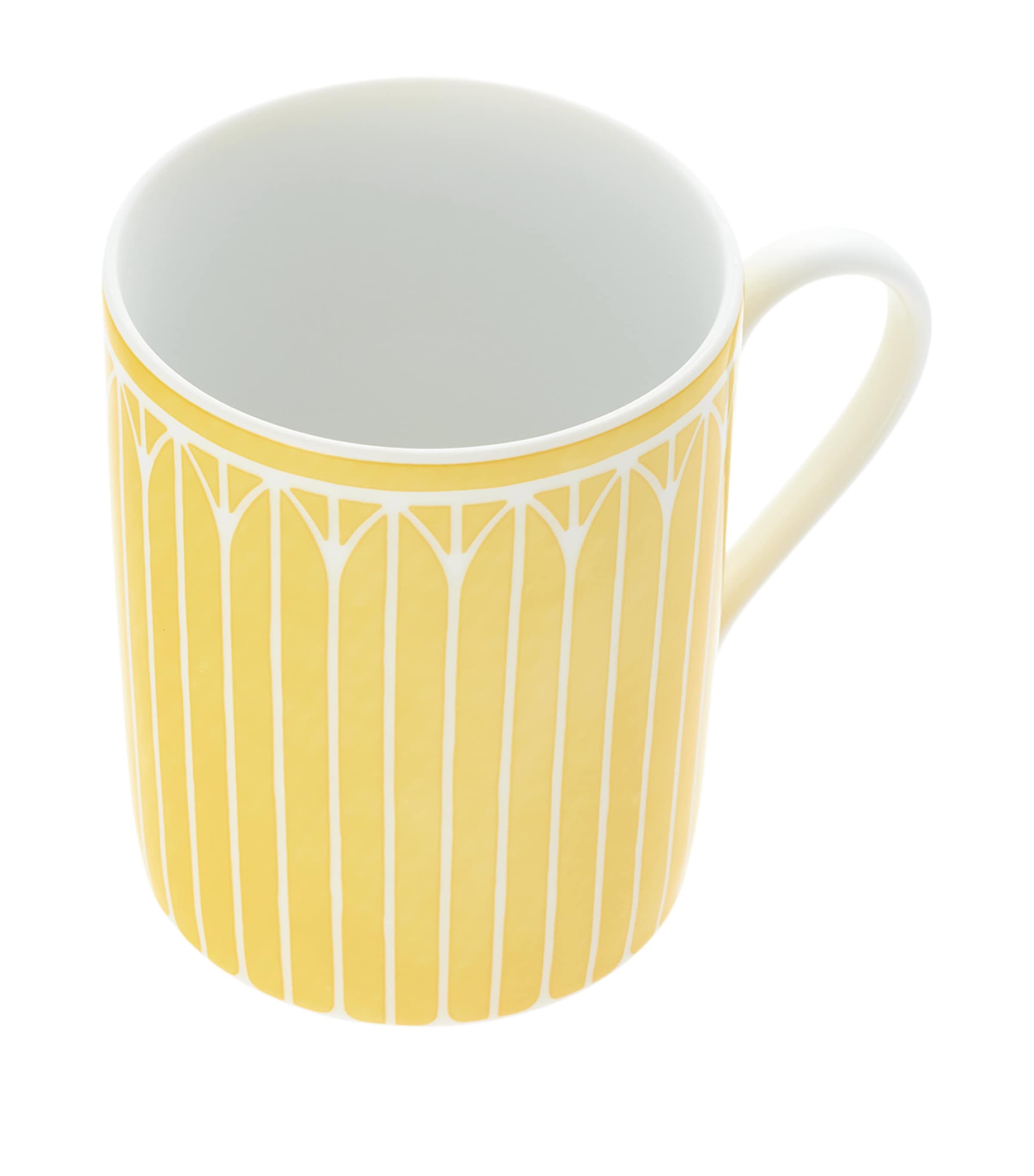 Christofle Porcelain Malmaison Riviera Mug White/yellow