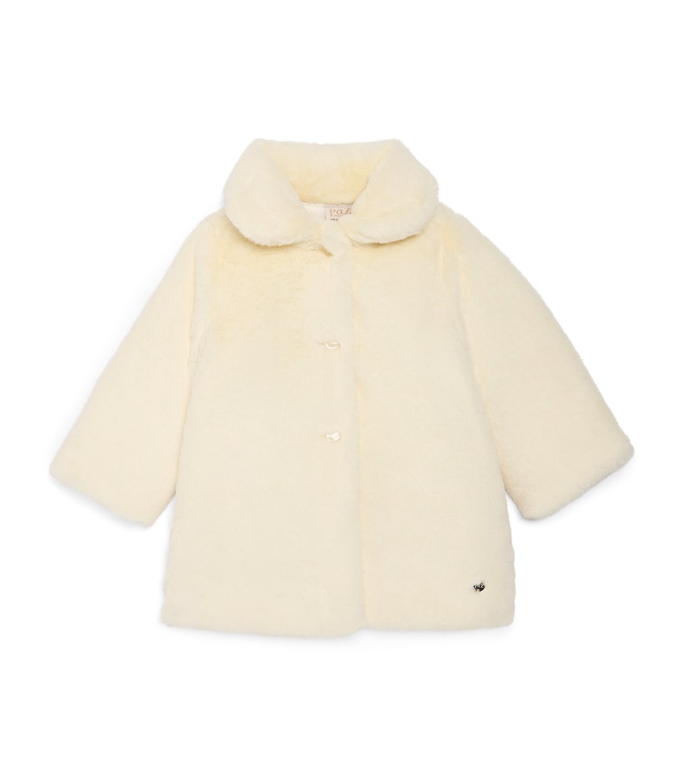 Faux Fur Ivory Coat (12 Months)