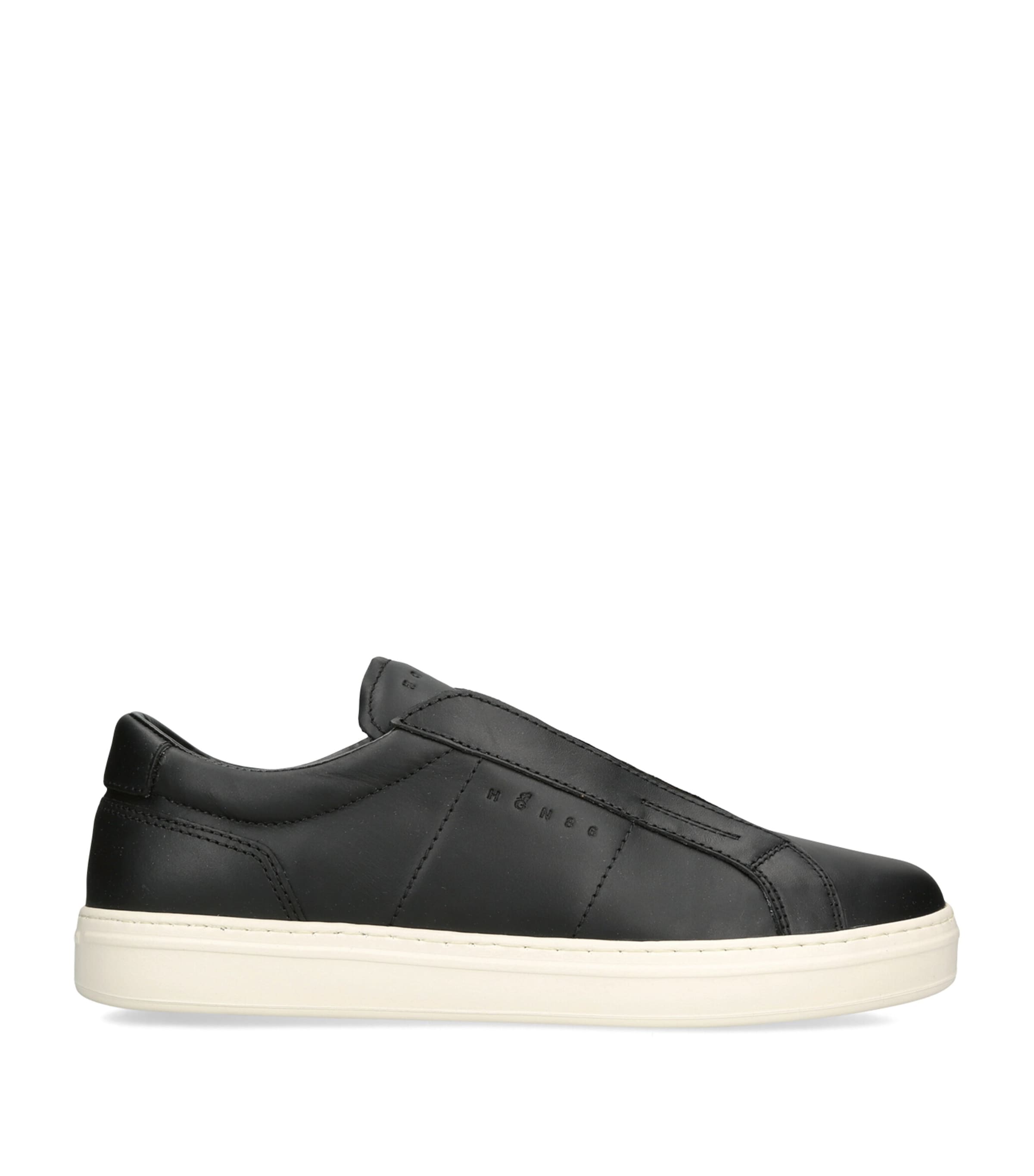 Hogan Leather H668 Slip-On Sneakers Black