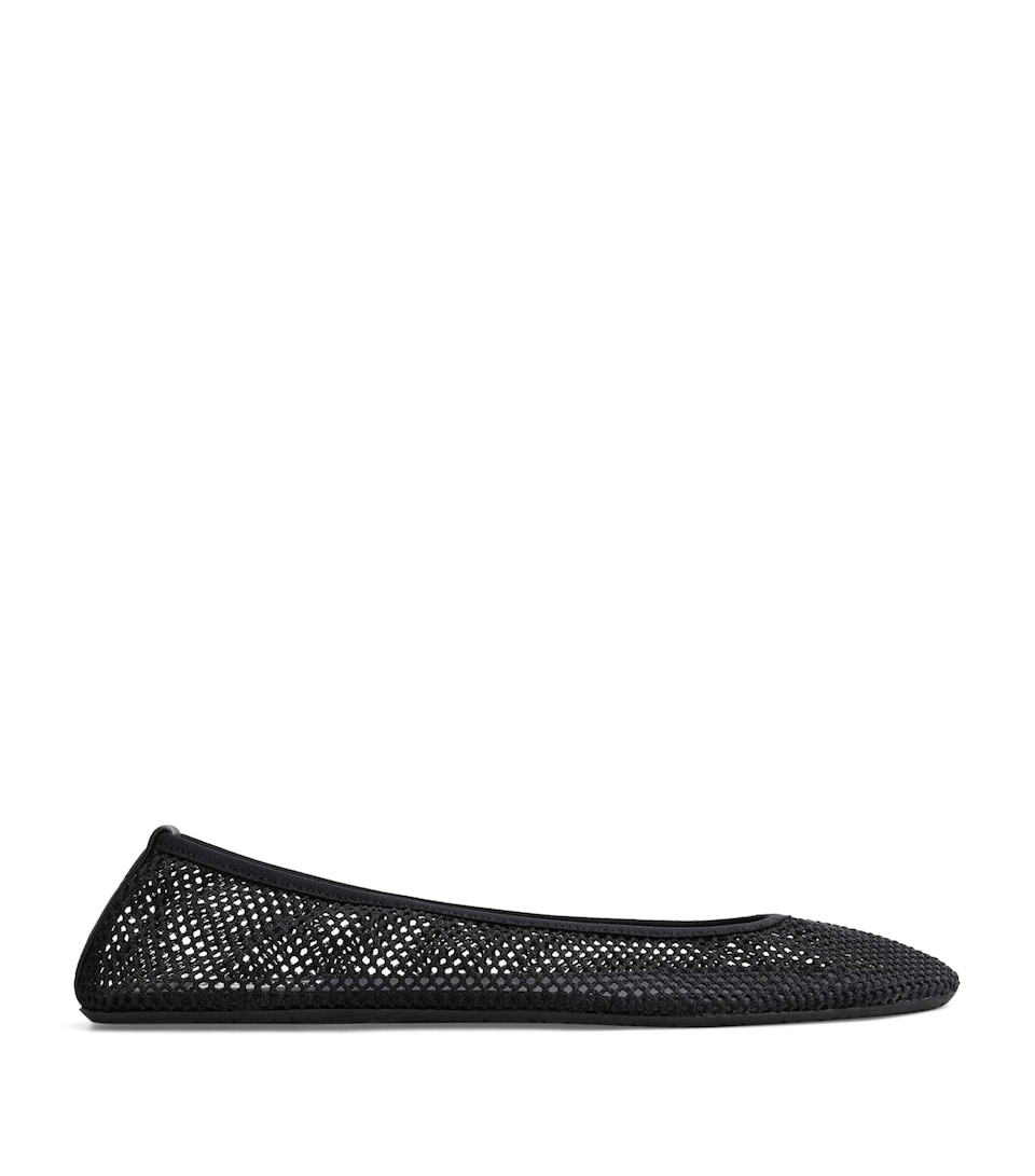 Mesh Slip-On Ballet Flats