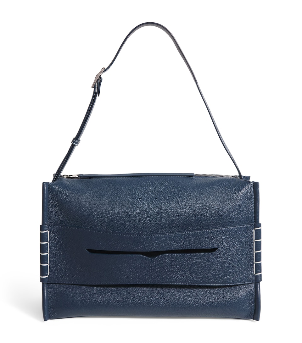 Leather Loafer Messenger Bag