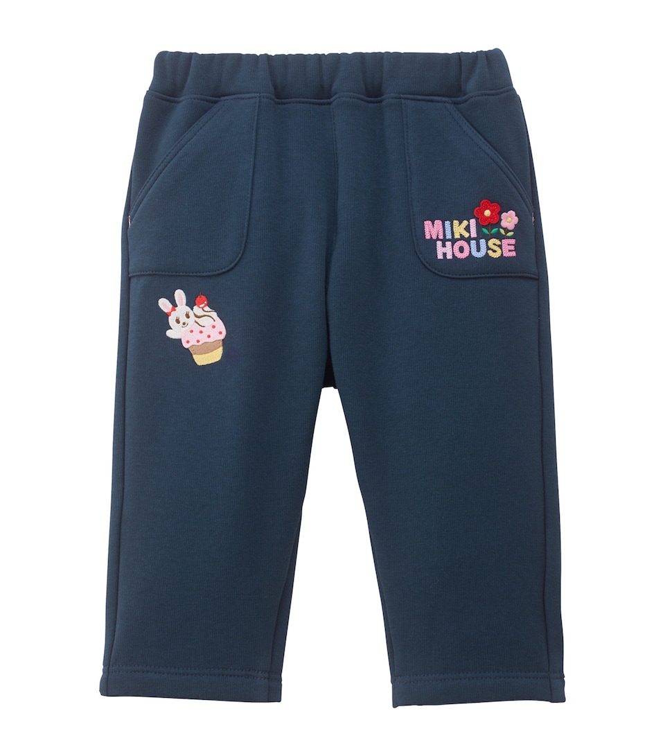 Miki House Jersey Appliqué Sweatpants (1-7 Years)