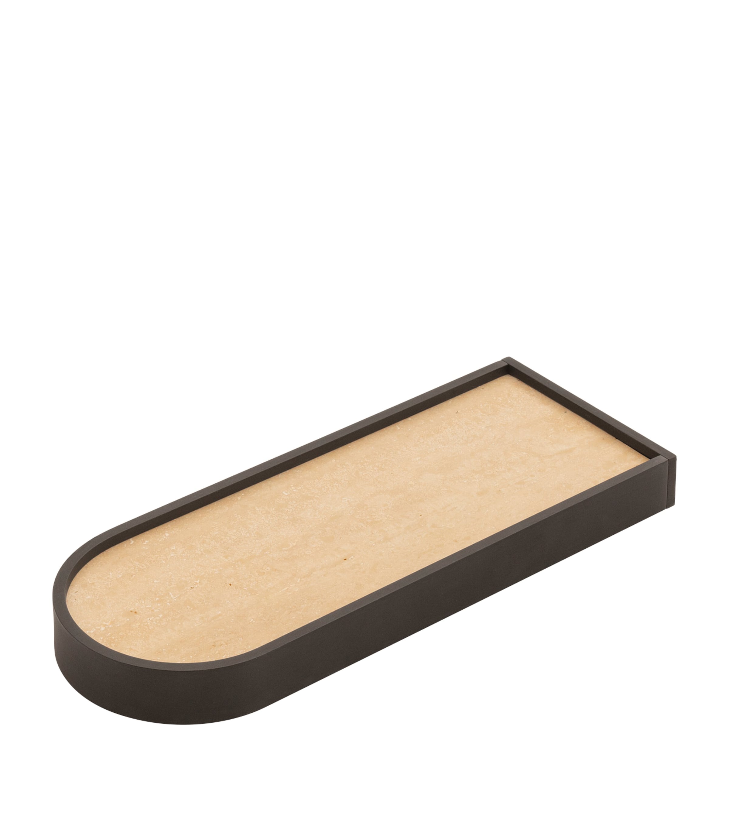 Giobagnara Long Marble-Effect Nobble Valet Tray Travotino Classic