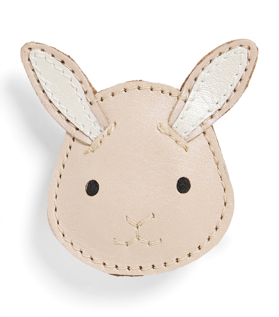 Leather Bunny Hair Clip