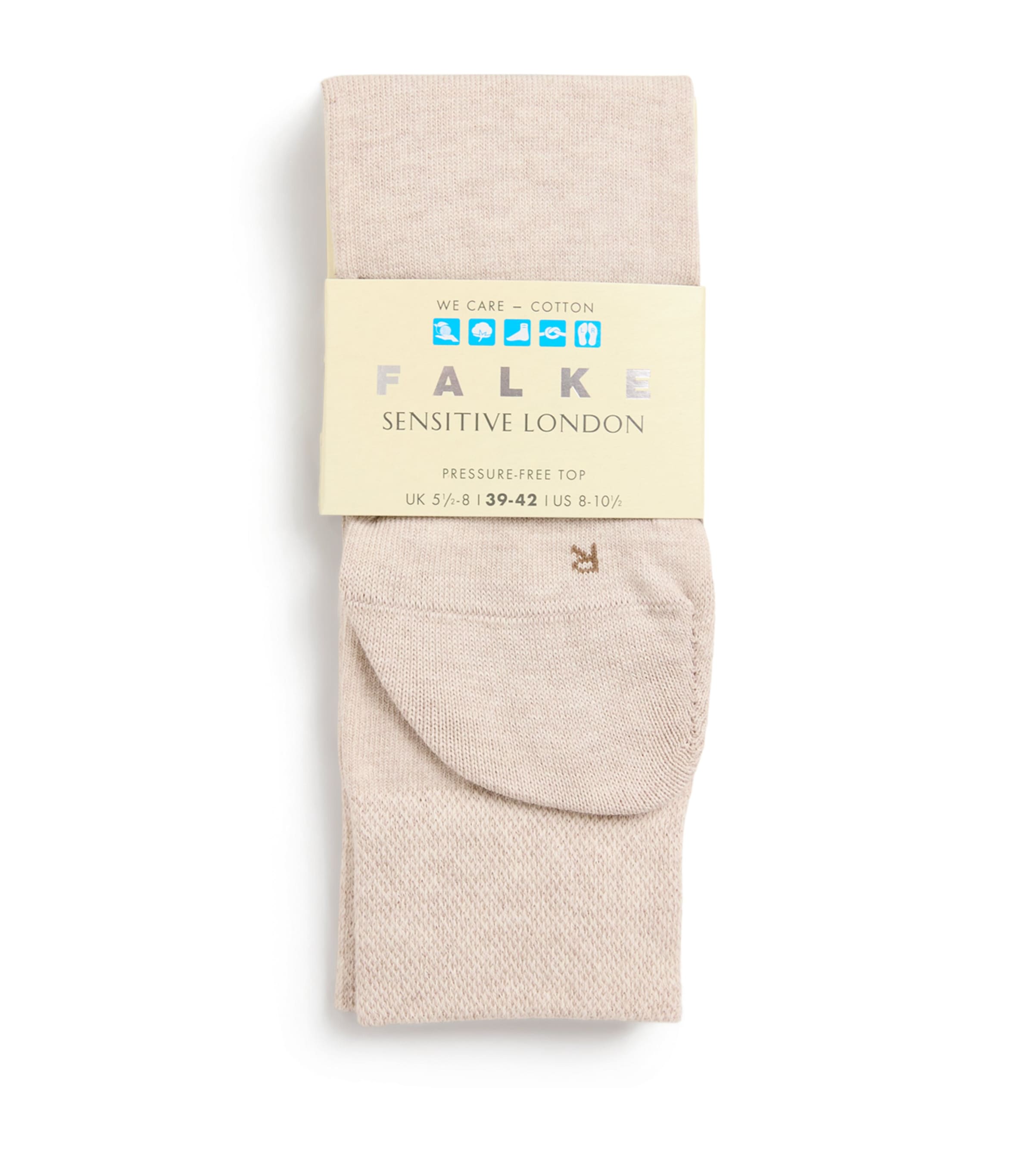 Falke Womens Sensitive London Socks Linen Mel