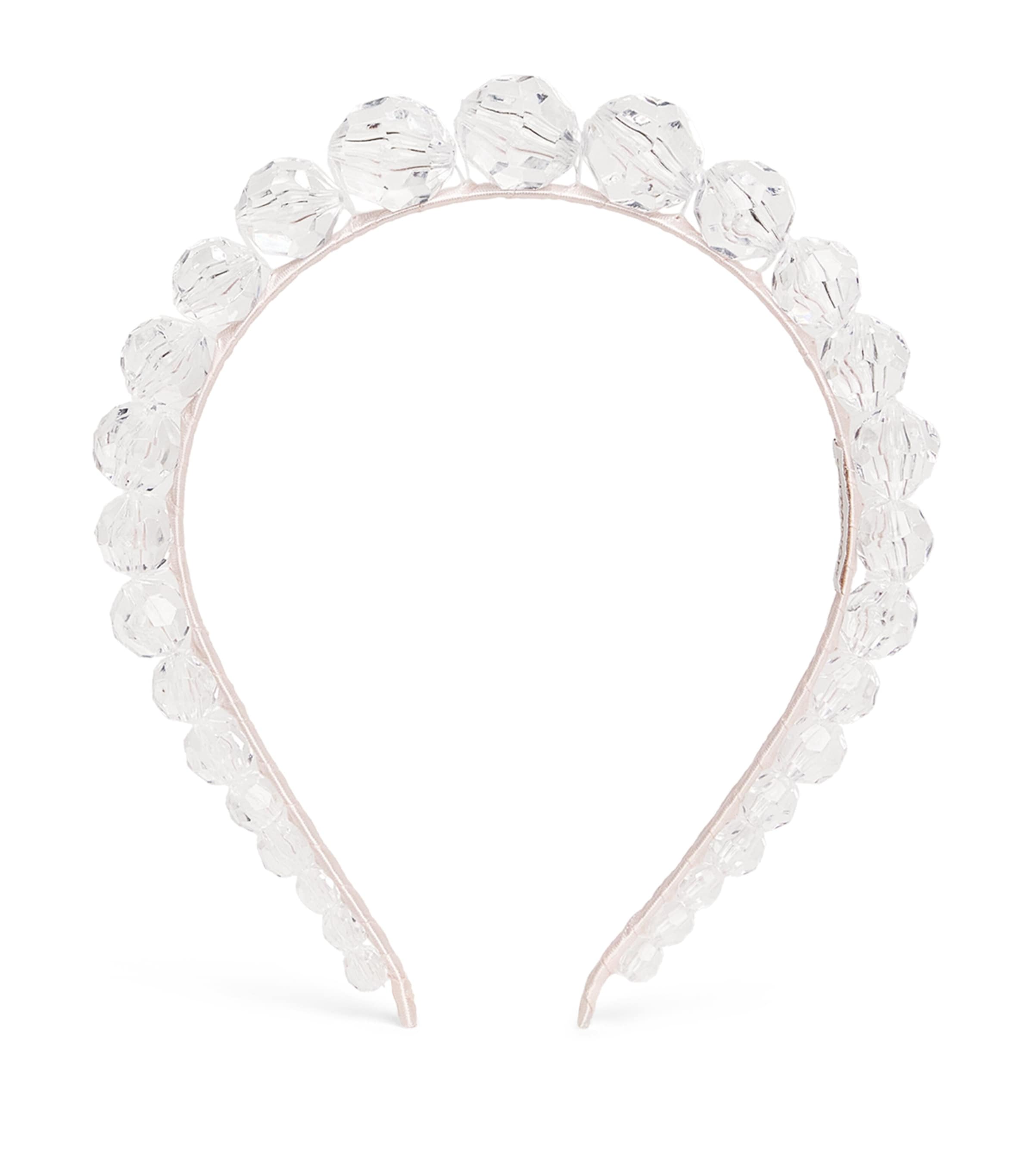 Monnalisa Crystal Headband Antique Pink