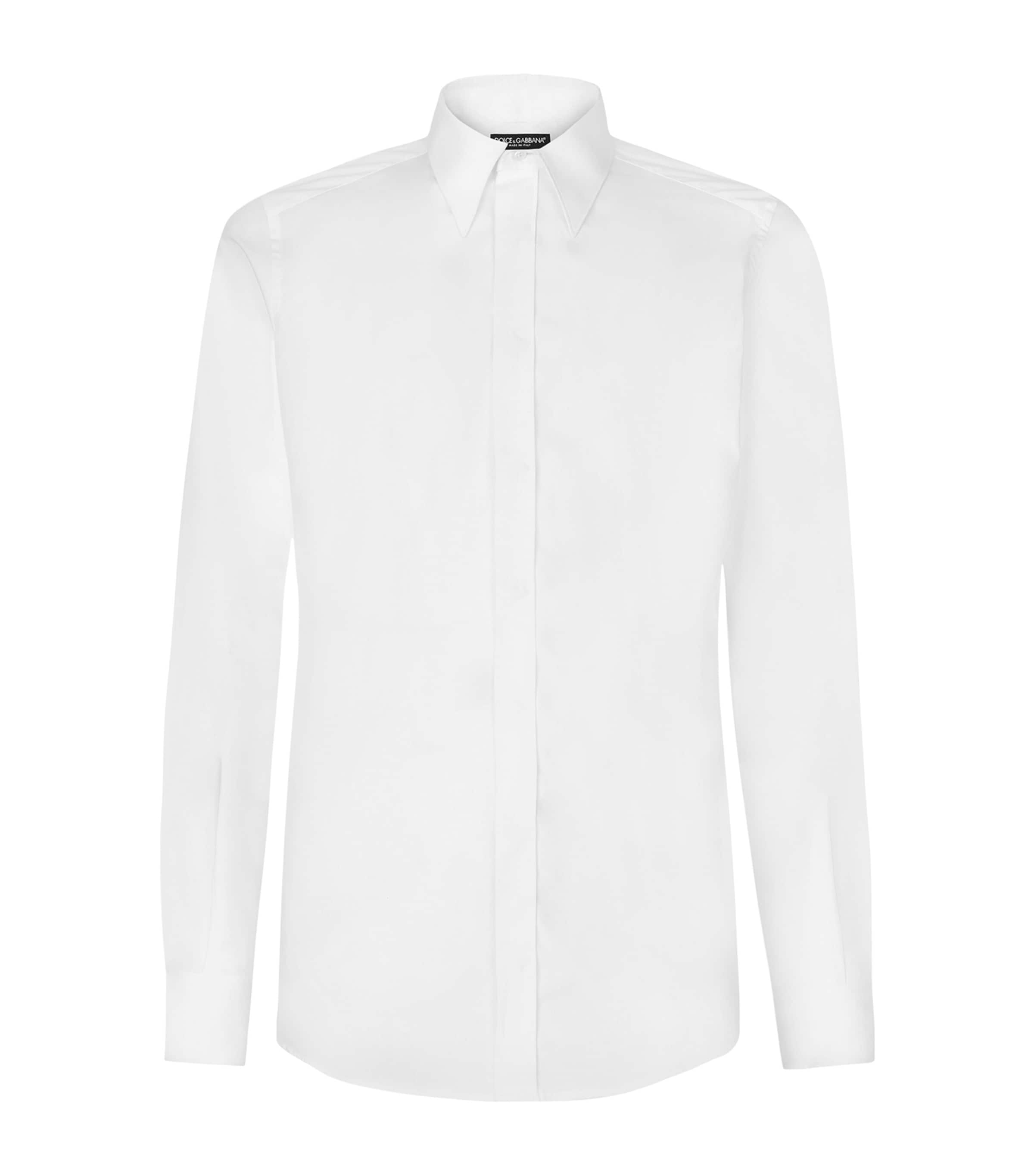 Dolce&Gabbana Mens Cotton Shirt Optical White