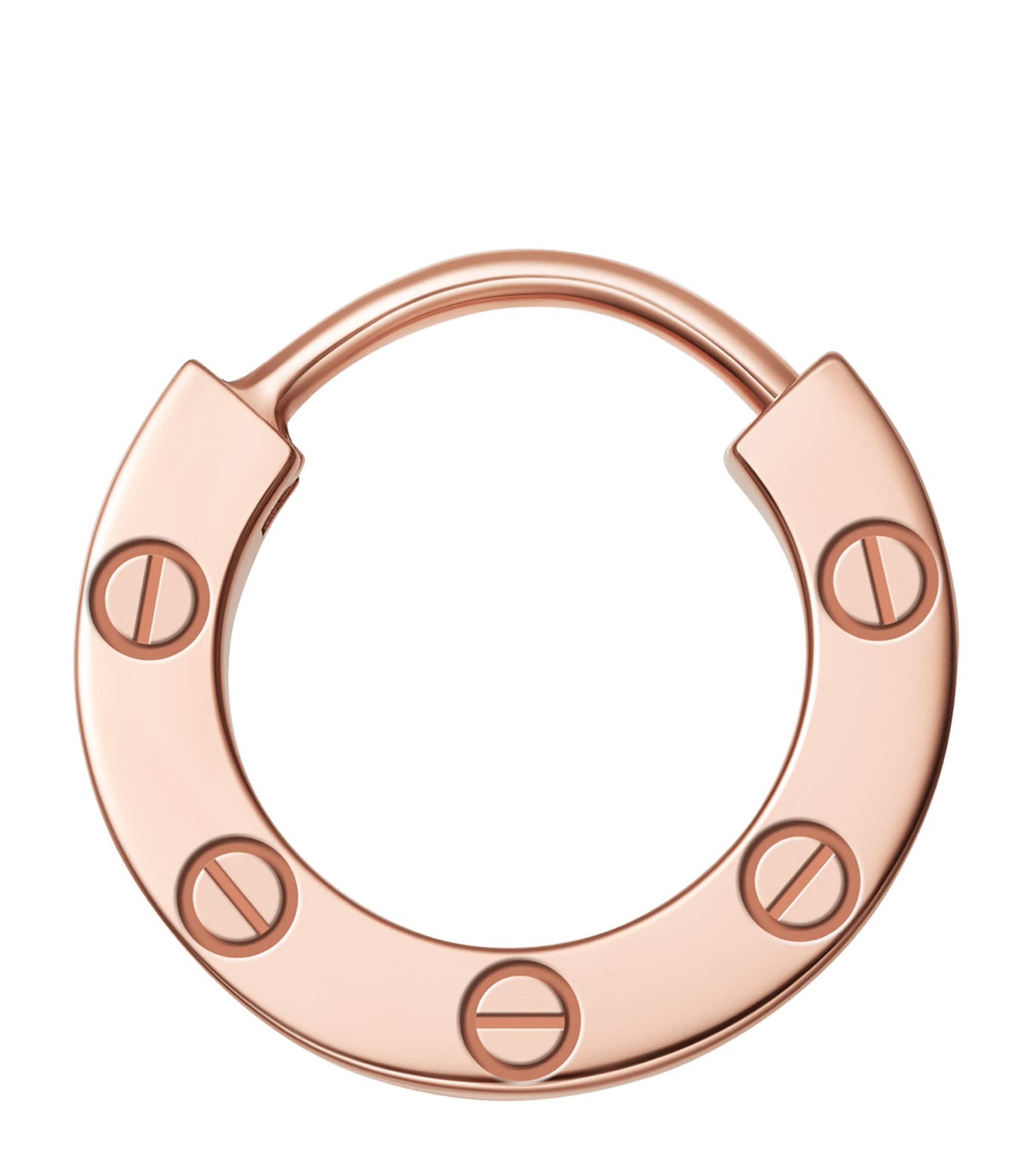 Cartier Rose Gold LOVE Hoop Earring Rose Gold