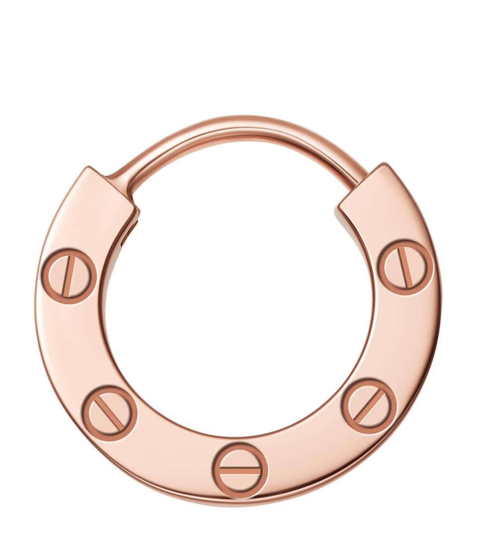 Cartier Rose Gold LOVE Hoop Earring Rose Gold